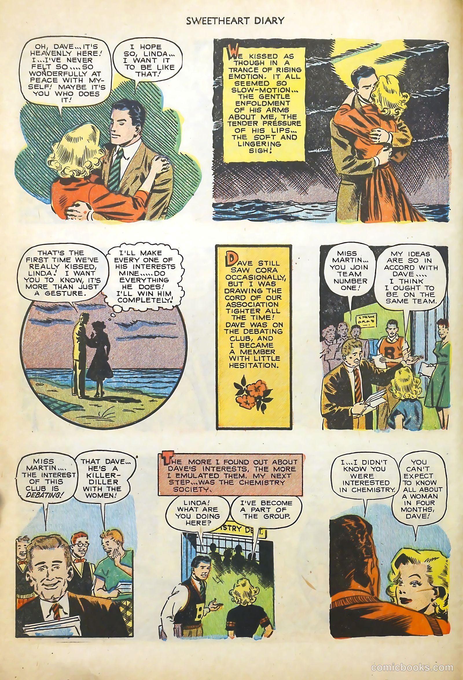 Sweetheart Diary #13 (1952) — page 8 of 36