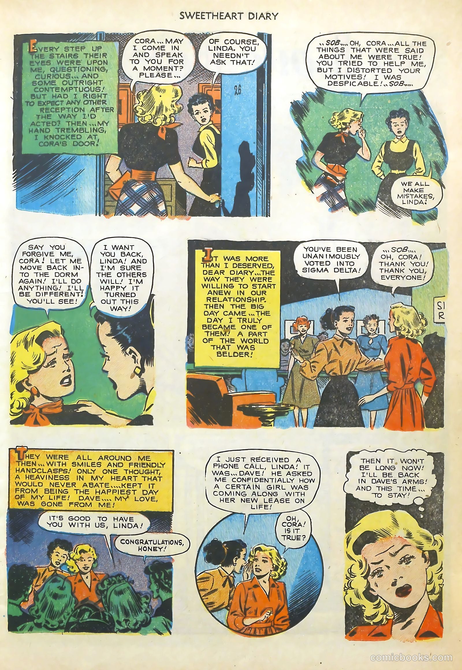 Sweetheart Diary #13 (1952) — page 13 of 36