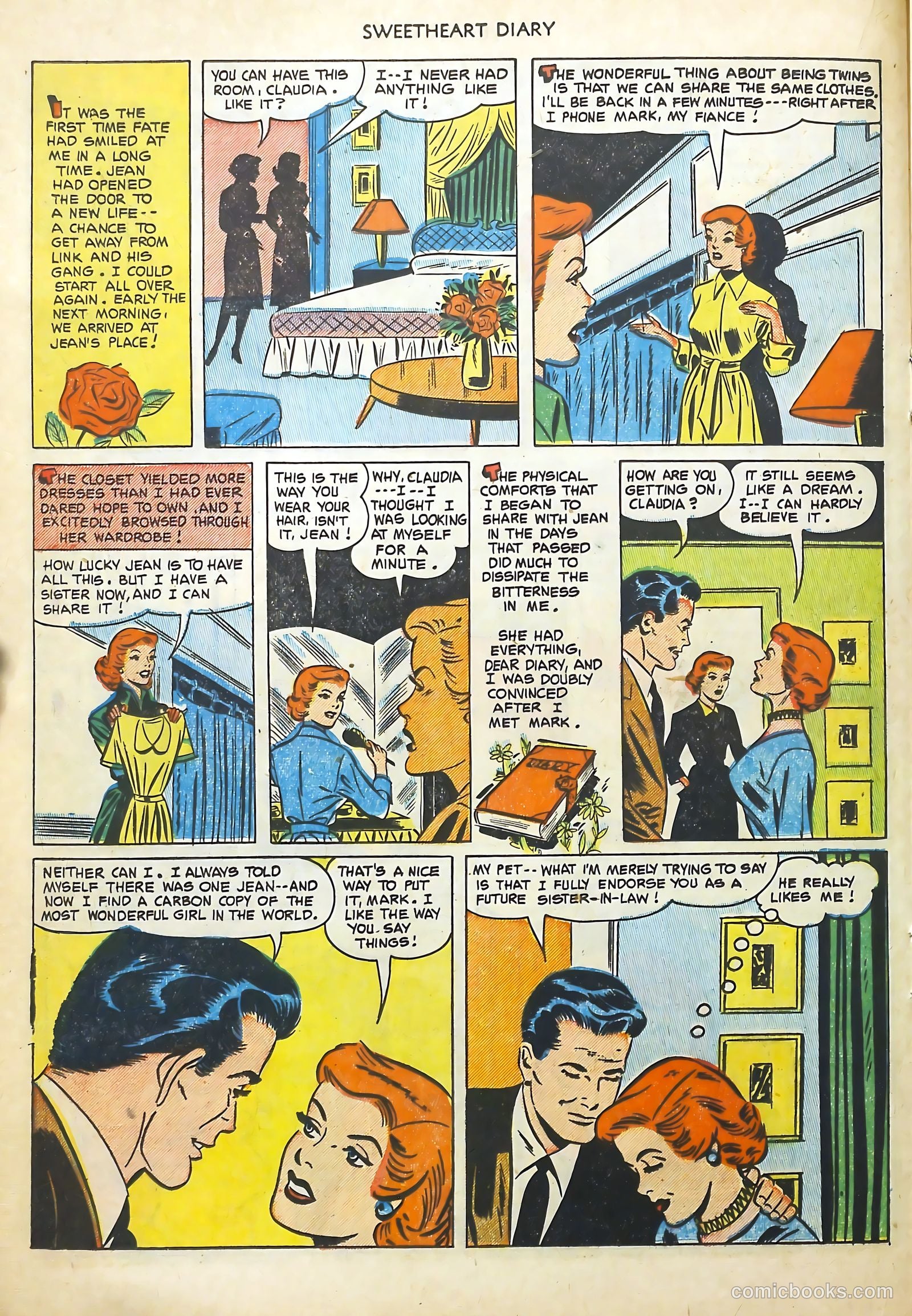 Sweetheart Diary #13 (1952) — page 16 of 36