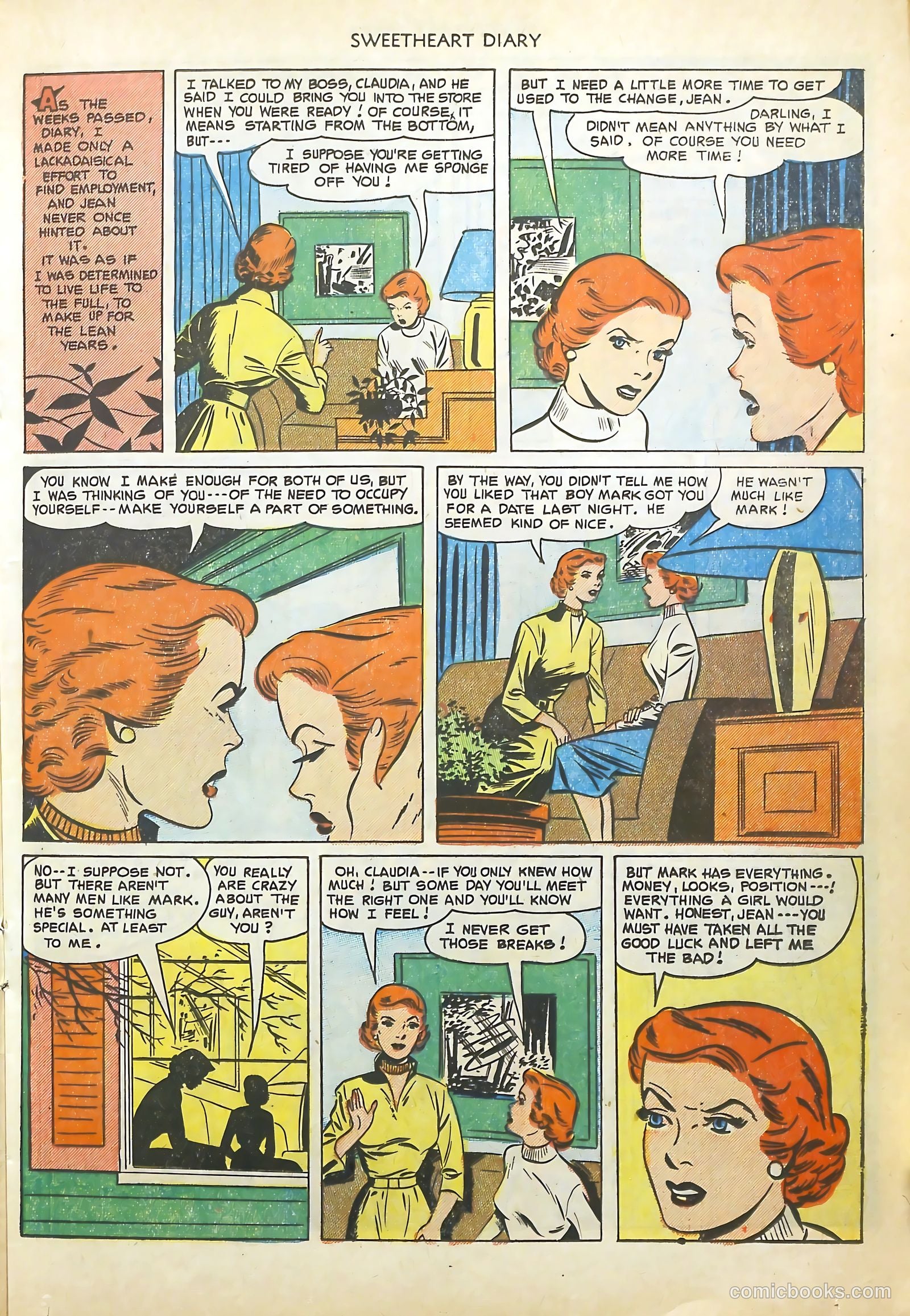 Sweetheart Diary #13 (1952) — page 17 of 36