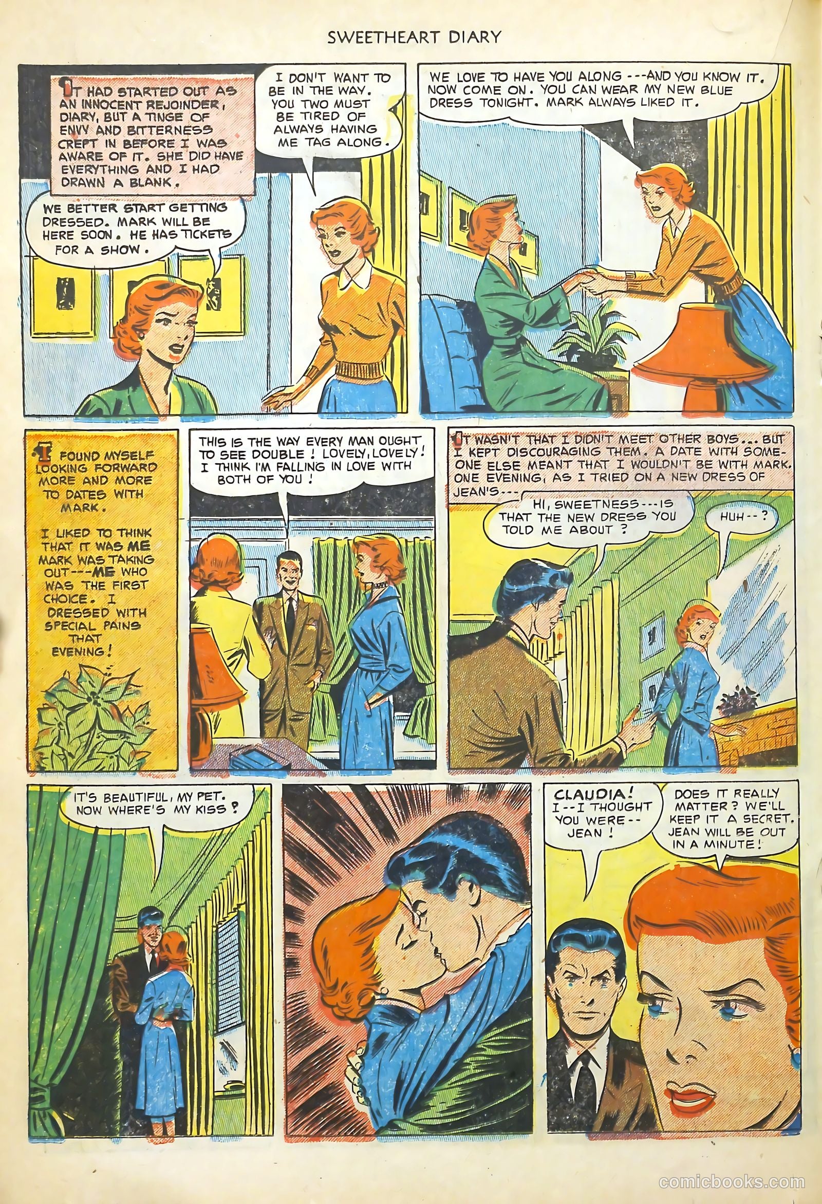 Sweetheart Diary #13 (1952) — page 18 of 36