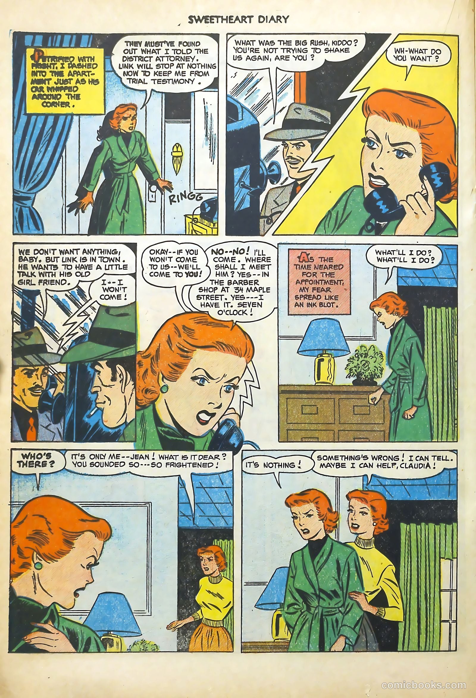 Sweetheart Diary #13 (1952) — page 20 of 36