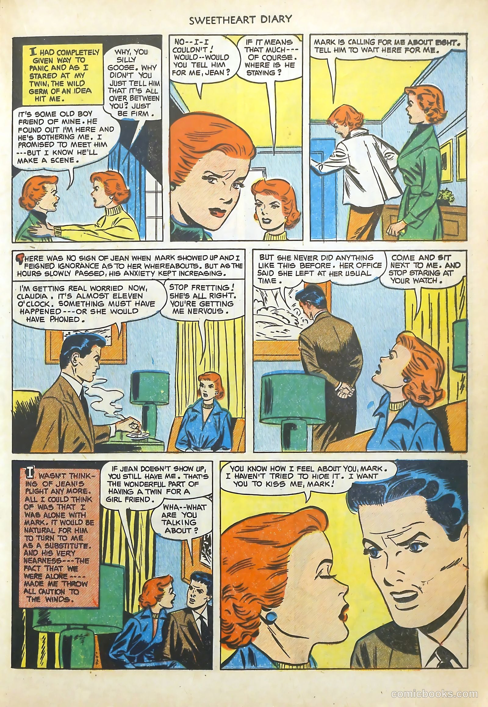 Sweetheart Diary #13 (1952) — page 21 of 36