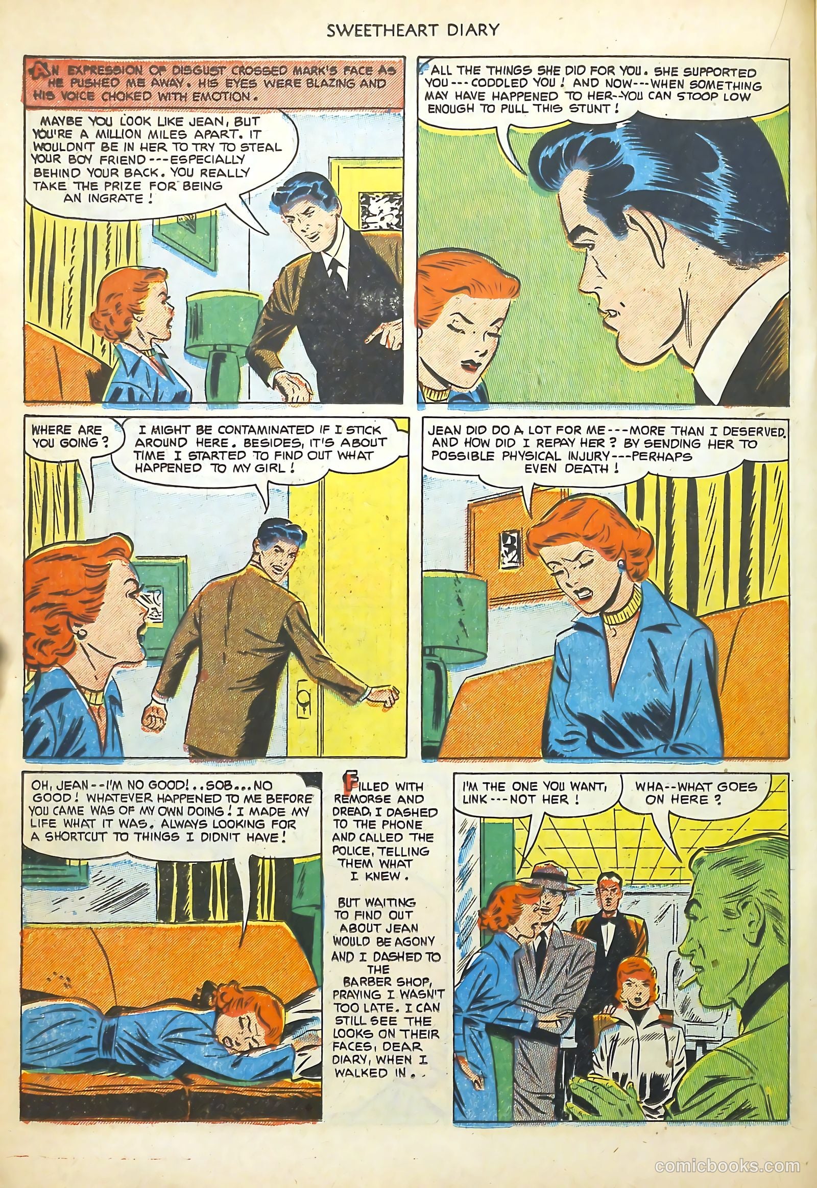 Sweetheart Diary #13 (1952) — page 22 of 36