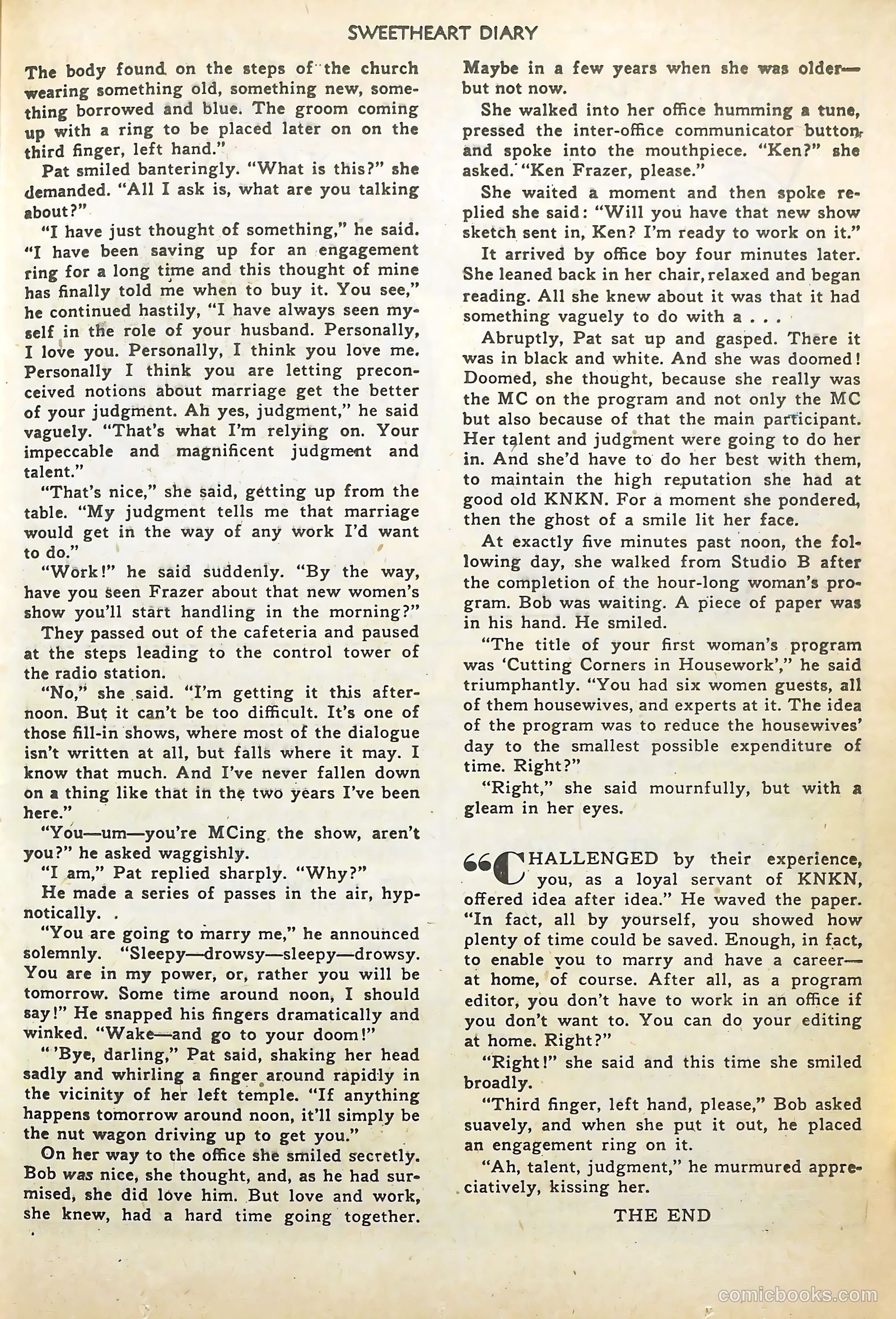 Sweetheart Diary #13 (1952) — page 25 of 36
