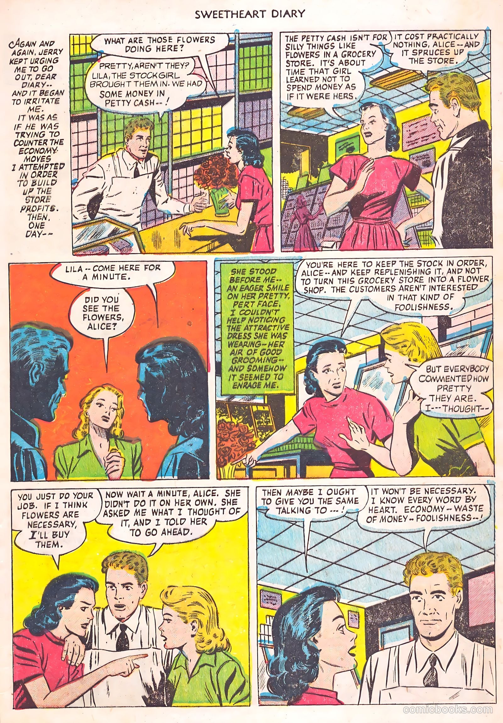 Sweetheart Diary #14 (1953) — page 5 of 36