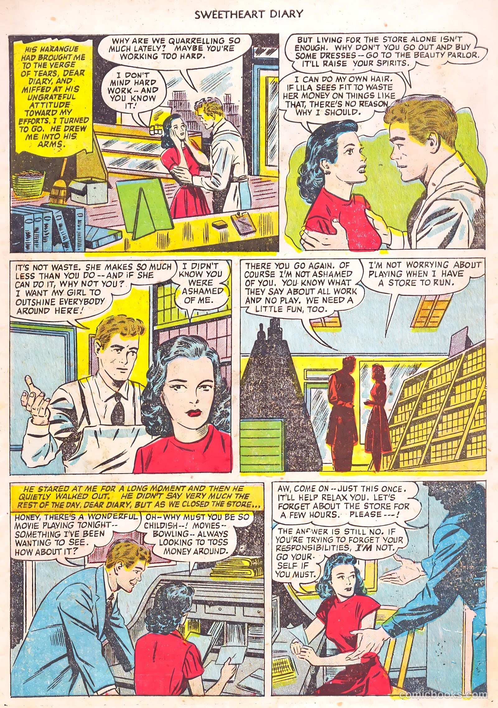 Sweetheart Diary #14 (1953) — page 7 of 36