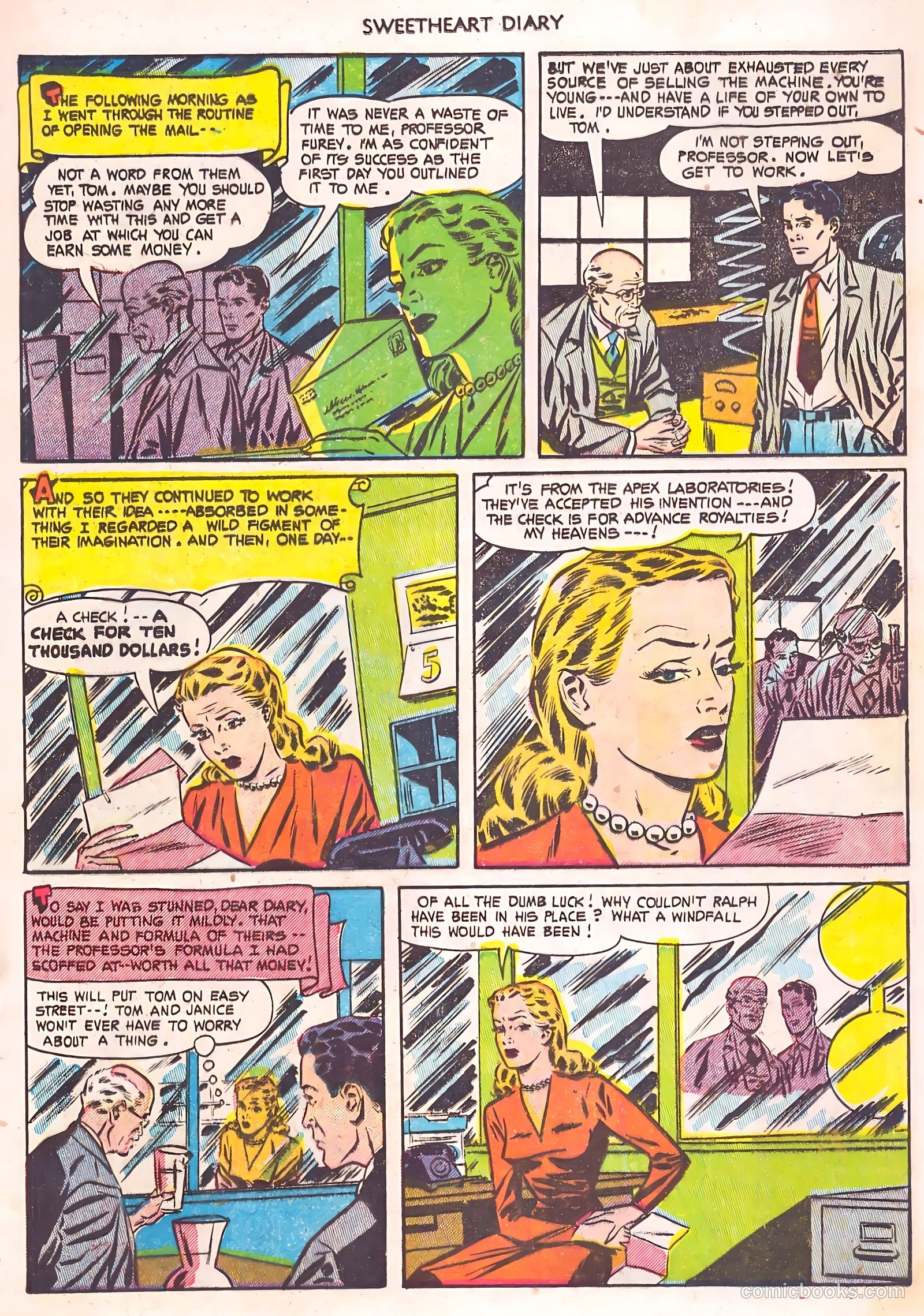 Sweetheart Diary #14 (1953) — page 17 of 36