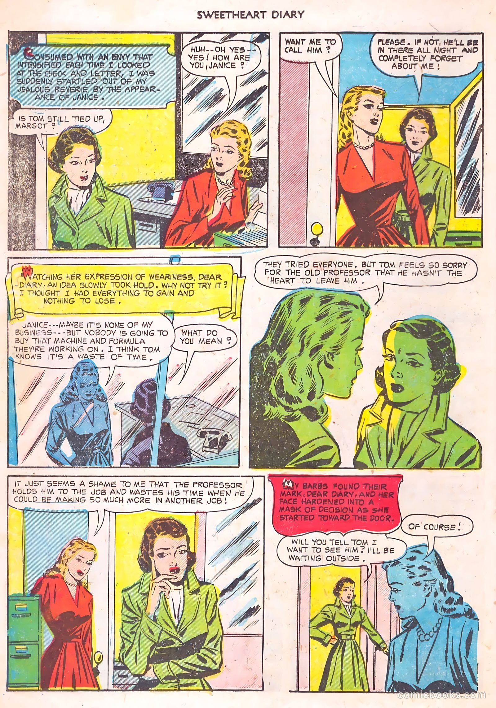 Sweetheart Diary #14 (1953) — page 18 of 36