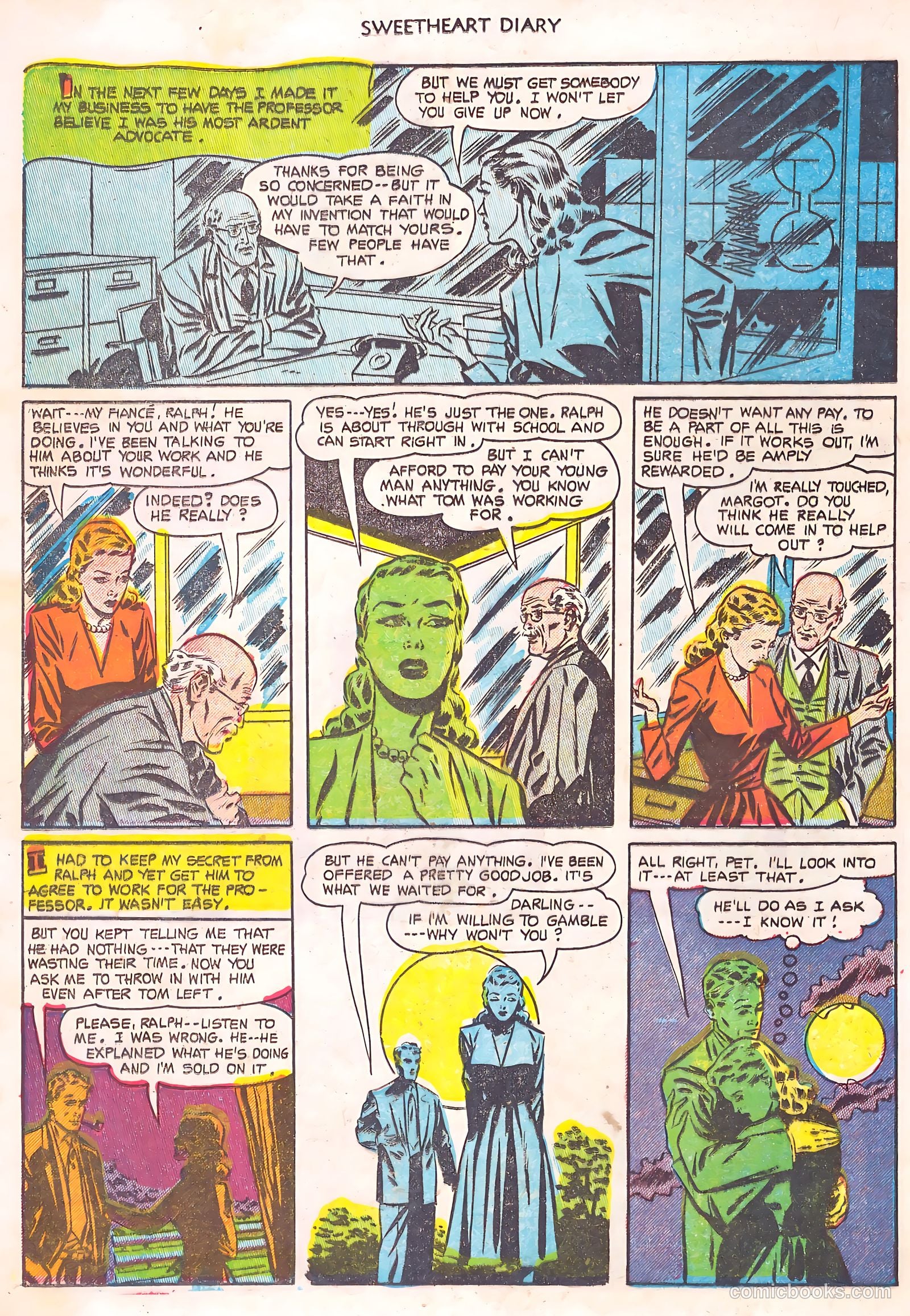 Sweetheart Diary #14 (1953) — page 20 of 36