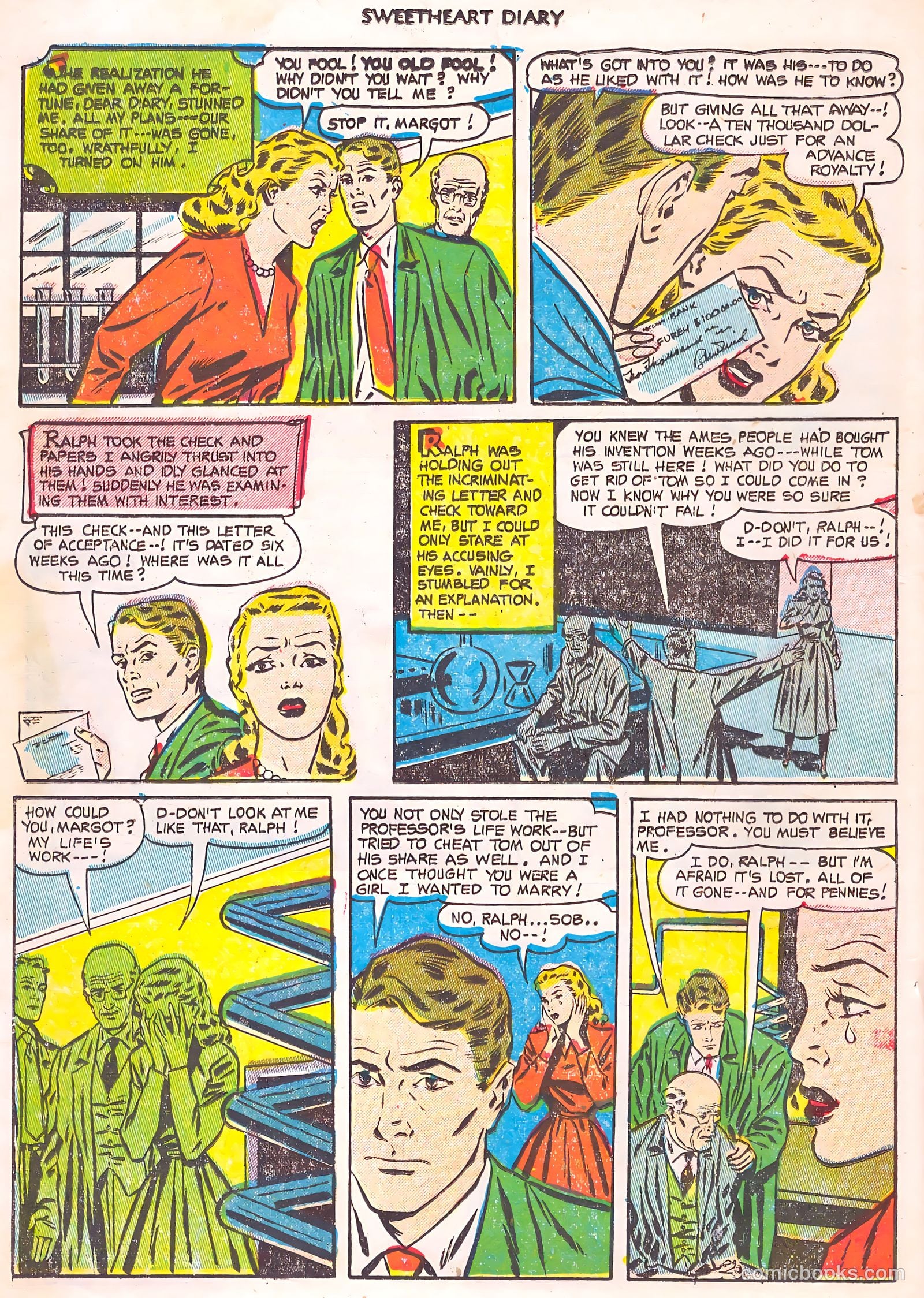Sweetheart Diary #14 (1953) — page 22 of 36