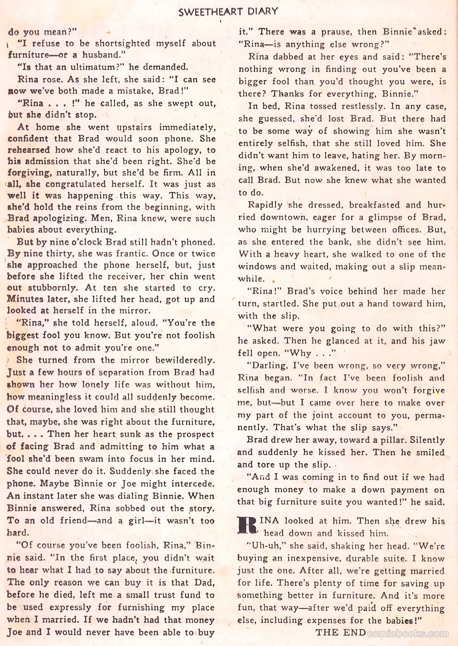 Sweetheart Diary #14 (1953) — page 26 of 36