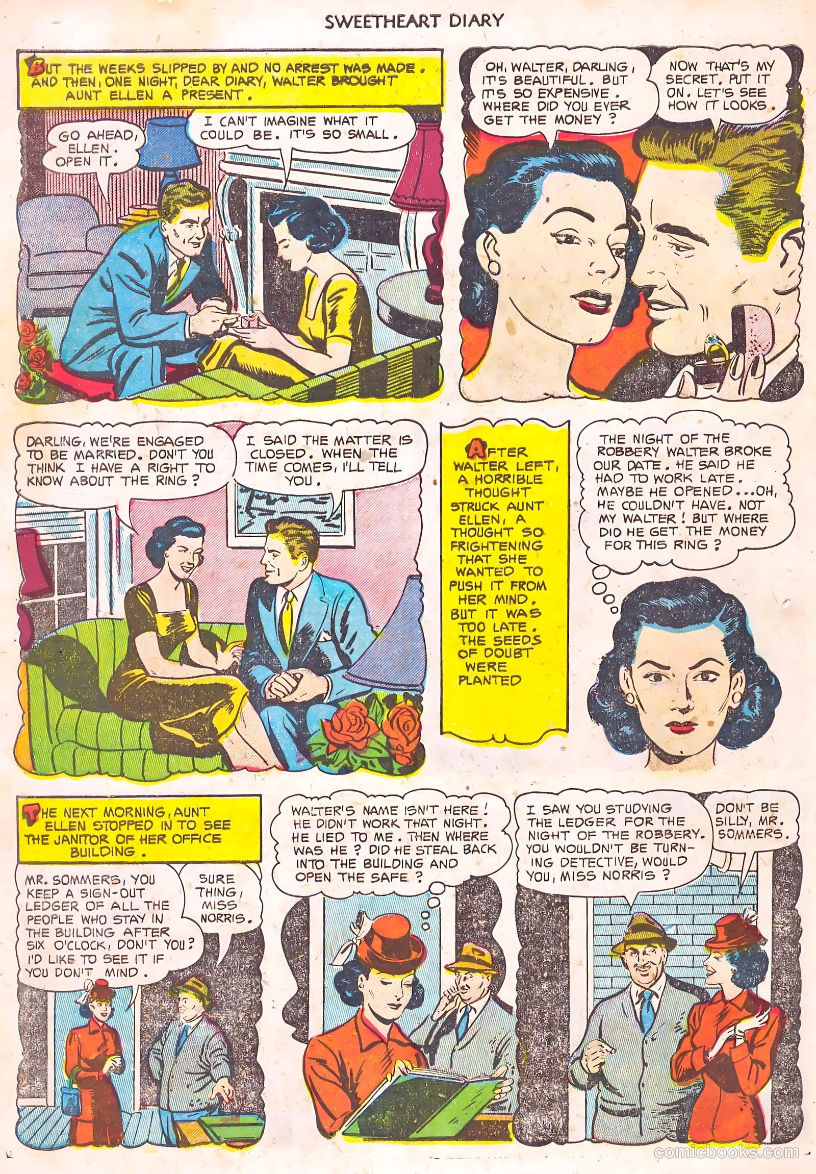 Sweetheart Diary #14 (1953) — page 30 of 36