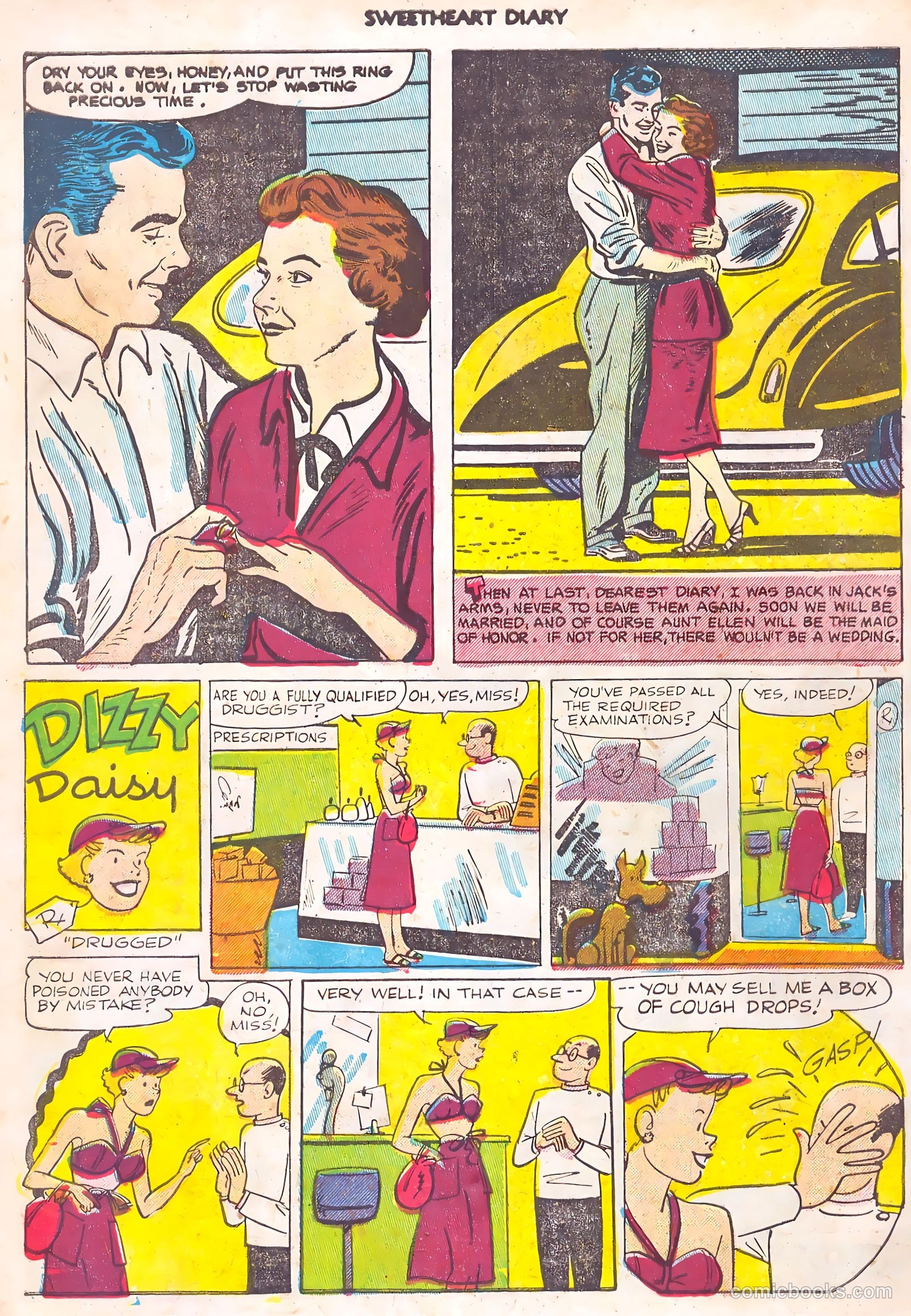 Sweetheart Diary #14 (1953) — page 34 of 36