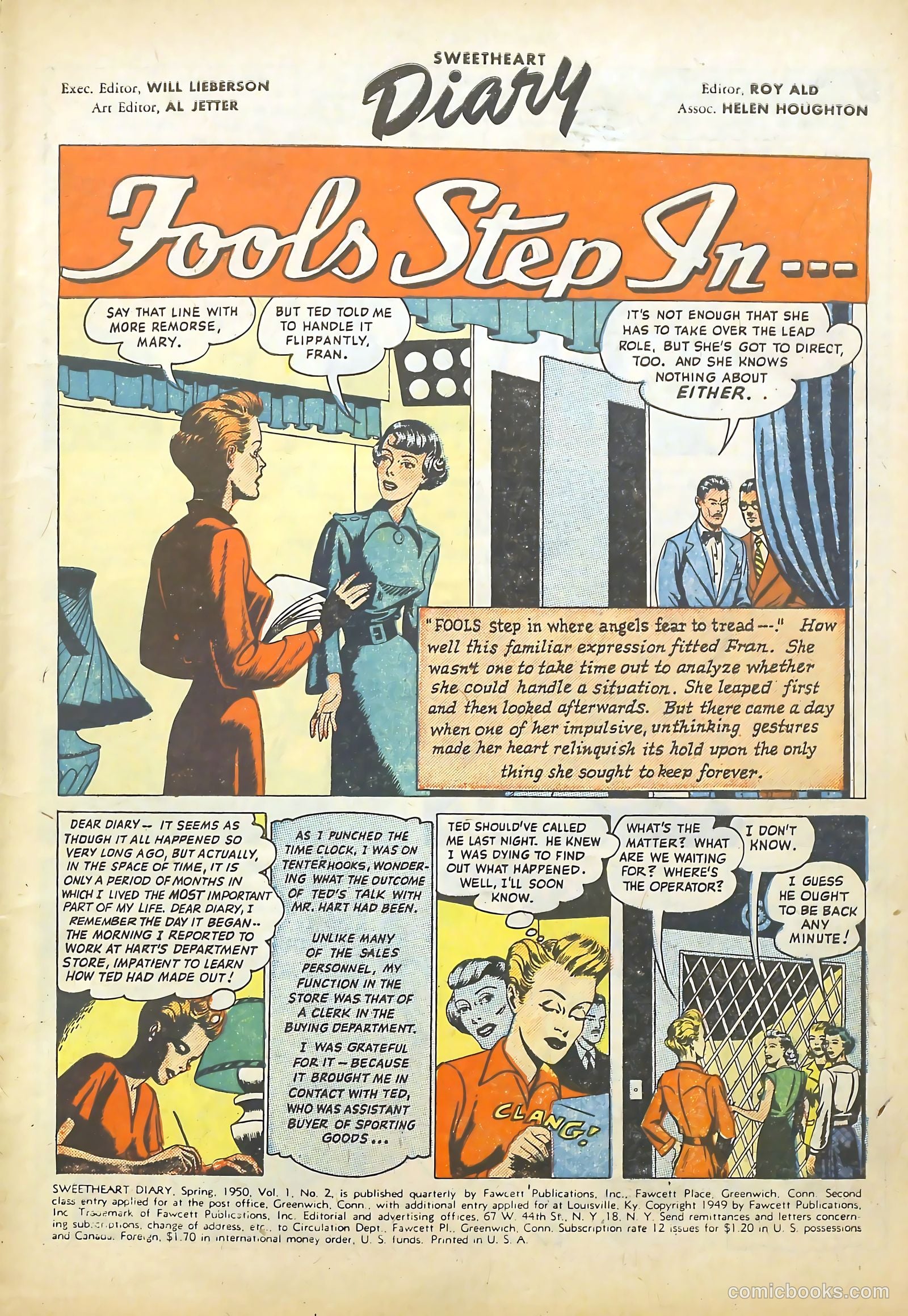 Sweetheart Diary #2 (1950) — page 3 of 36