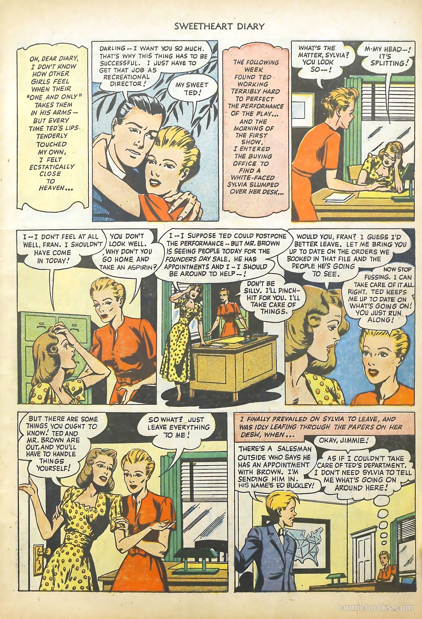 Sweetheart Diary #2 (1950) — page 7 of 36