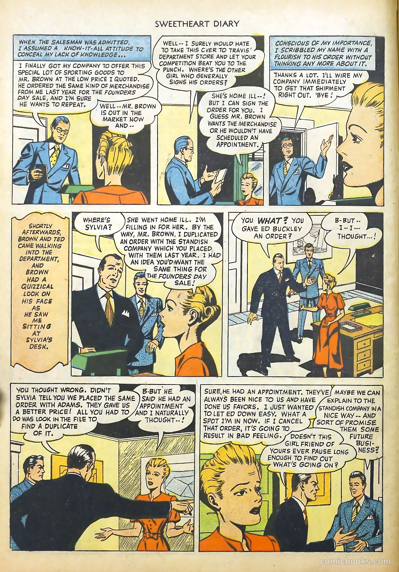 Sweetheart Diary #2 (1950) — page 8 of 36