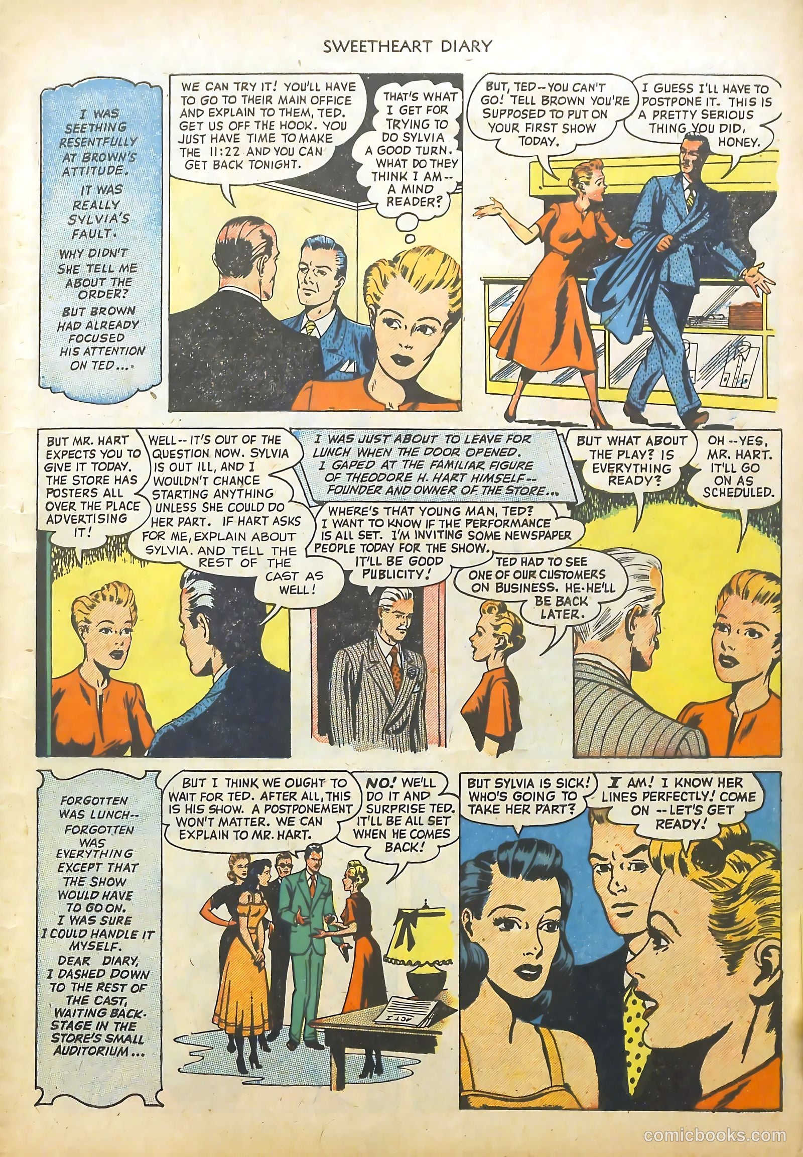 Sweetheart Diary #2 (1950) — page 9 of 36