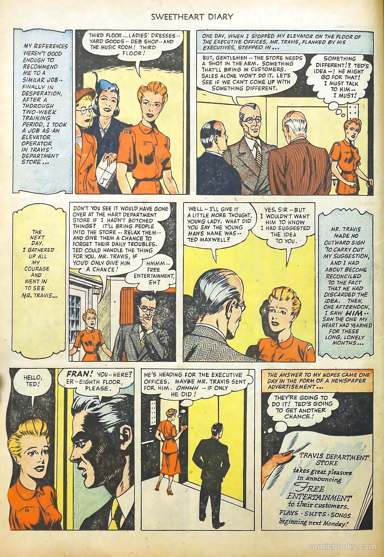 Sweetheart Diary #2 (1950) — page 12 of 36