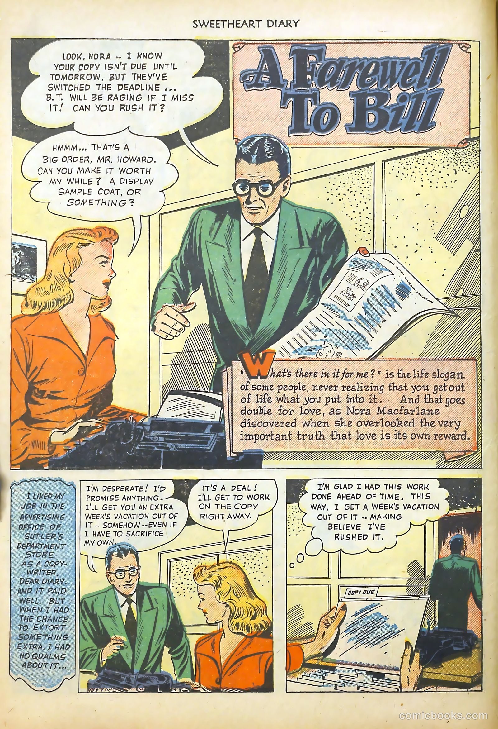Sweetheart Diary #2 (1950) — page 14 of 36