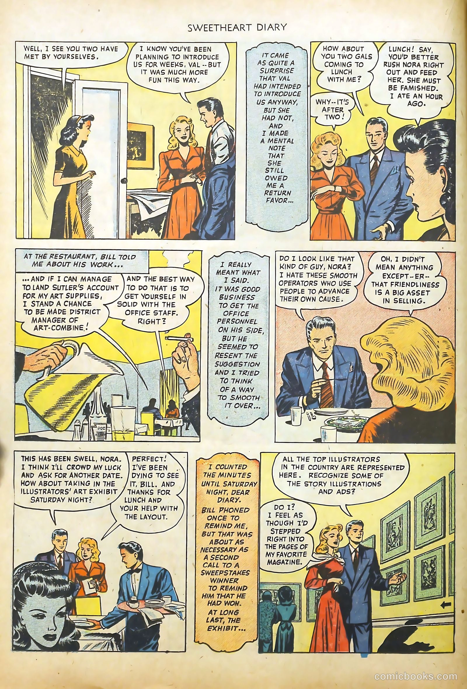 Sweetheart Diary #2 (1950) — page 16 of 36