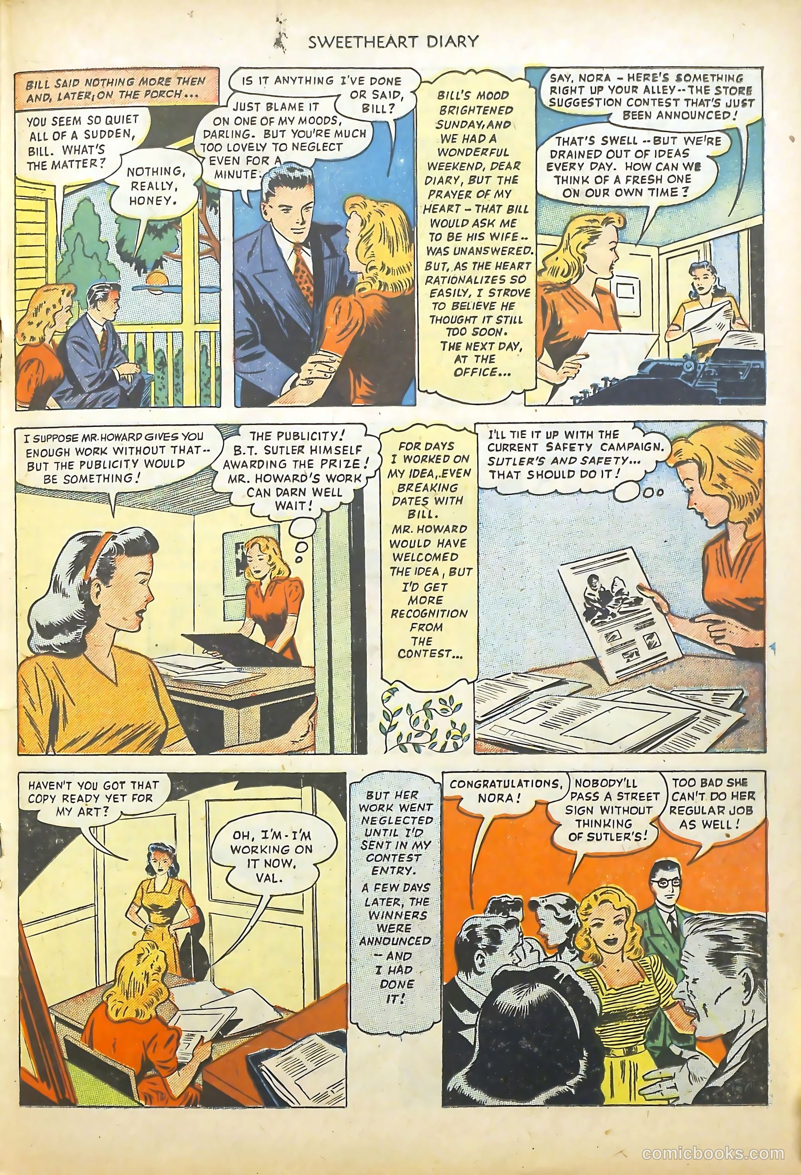 Sweetheart Diary #2 (1950) — page 19 of 36