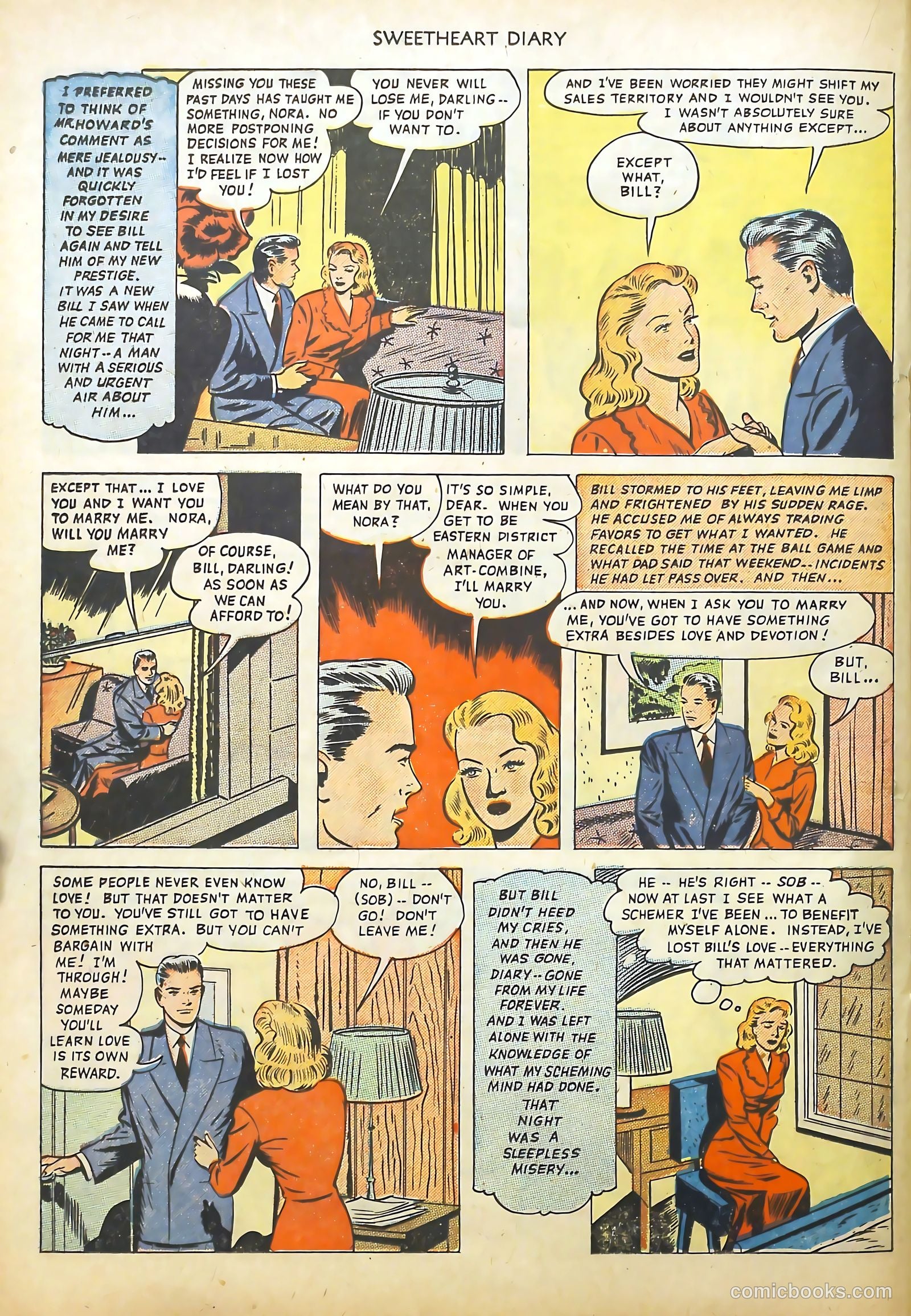 Sweetheart Diary #2 (1950) — page 20 of 36