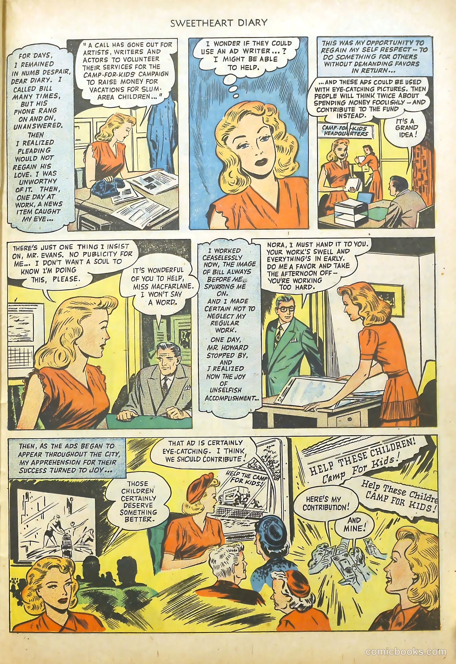 Sweetheart Diary #2 (1950) — page 21 of 36