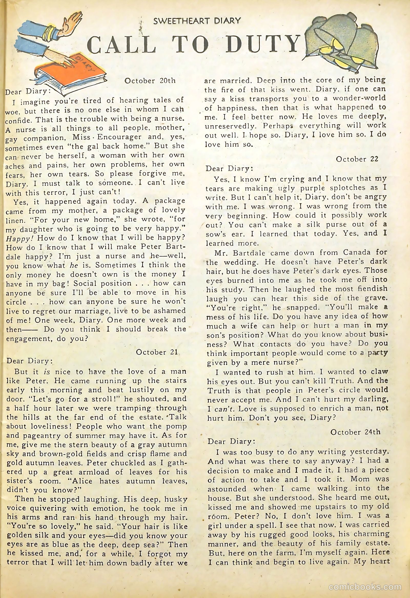 Sweetheart Diary #2 (1950) — page 23 of 36
