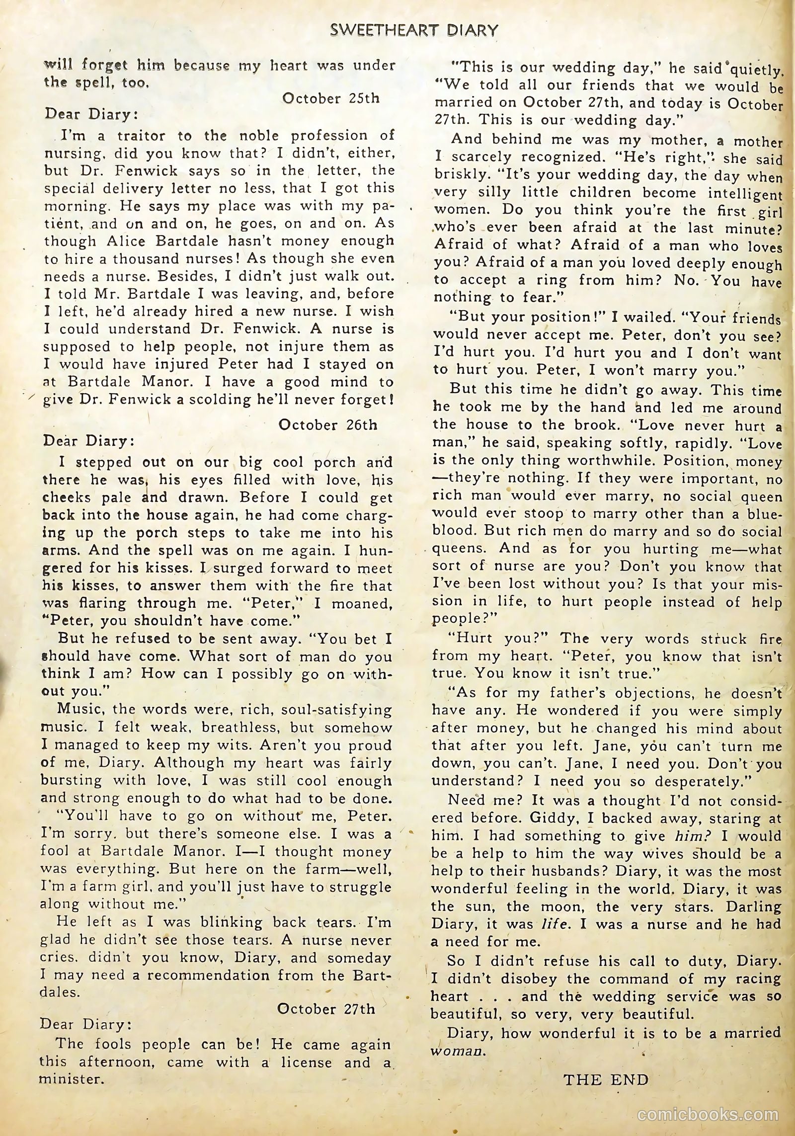 Sweetheart Diary #2 (1950) — page 24 of 36