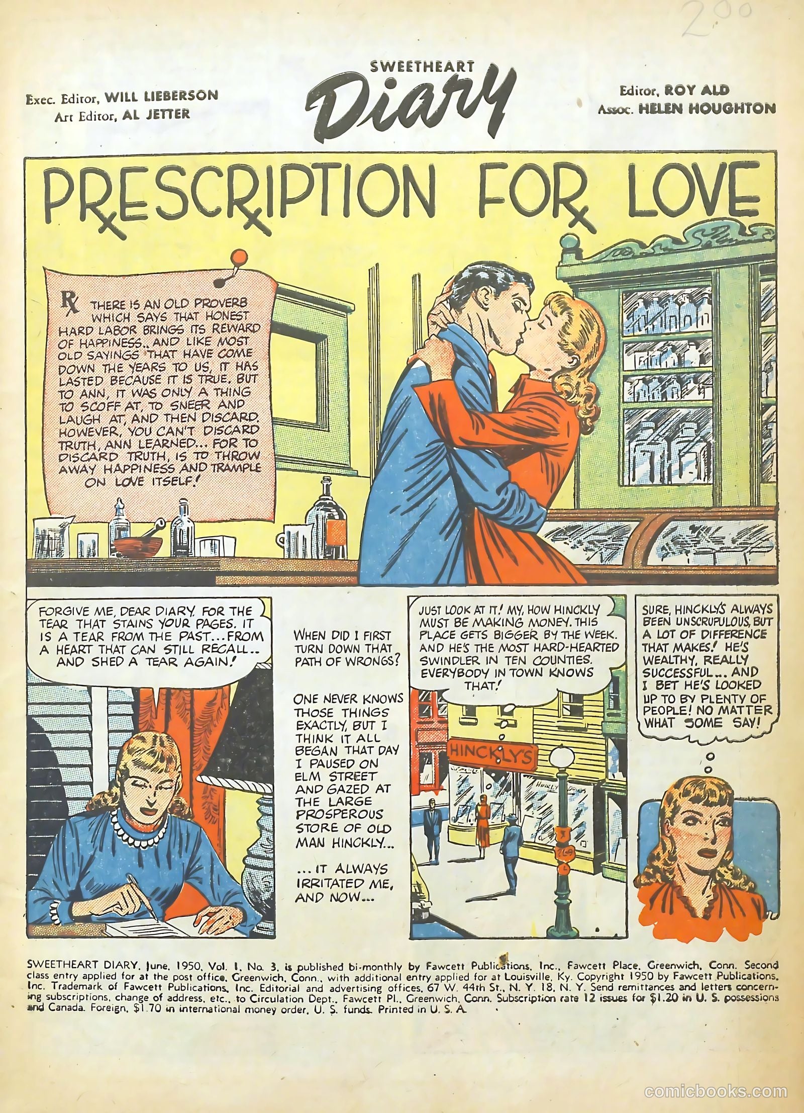 Sweetheart Diary #3 (1950) — page 3 of 36