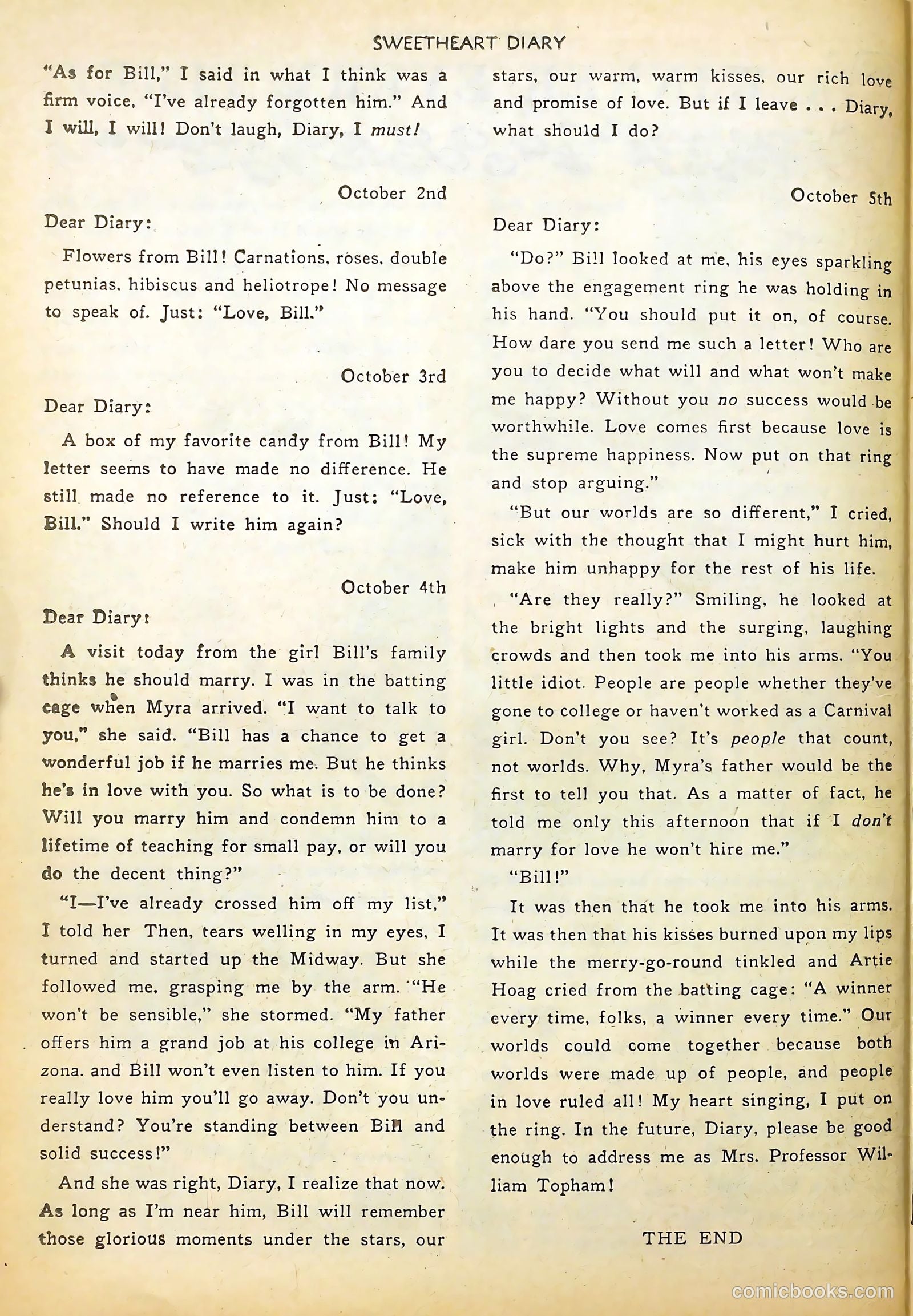 Sweetheart Diary #3 (1950) — page 26 of 36