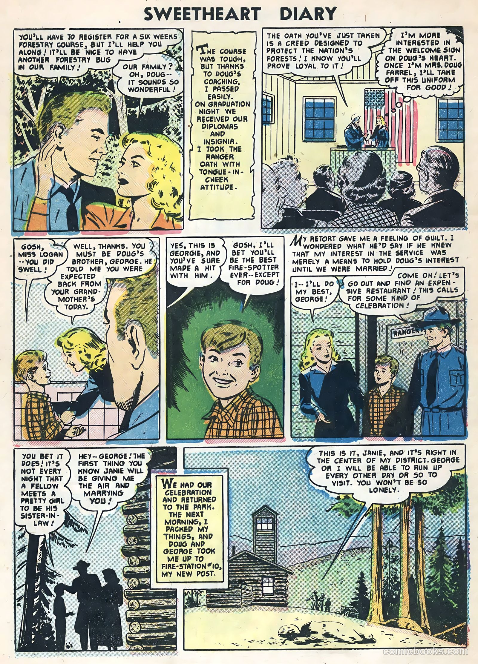 Sweetheart Diary #32 (1955) — page 8 of 36