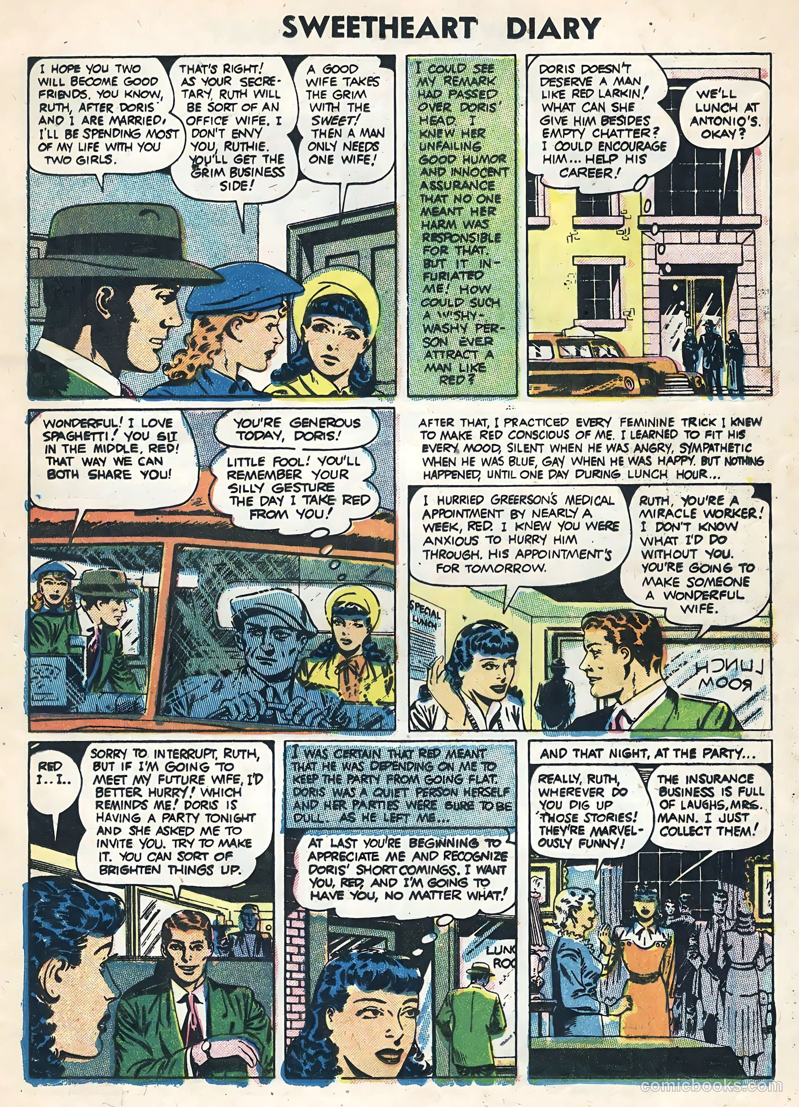 Sweetheart Diary #32 (1955) — page 17 of 36