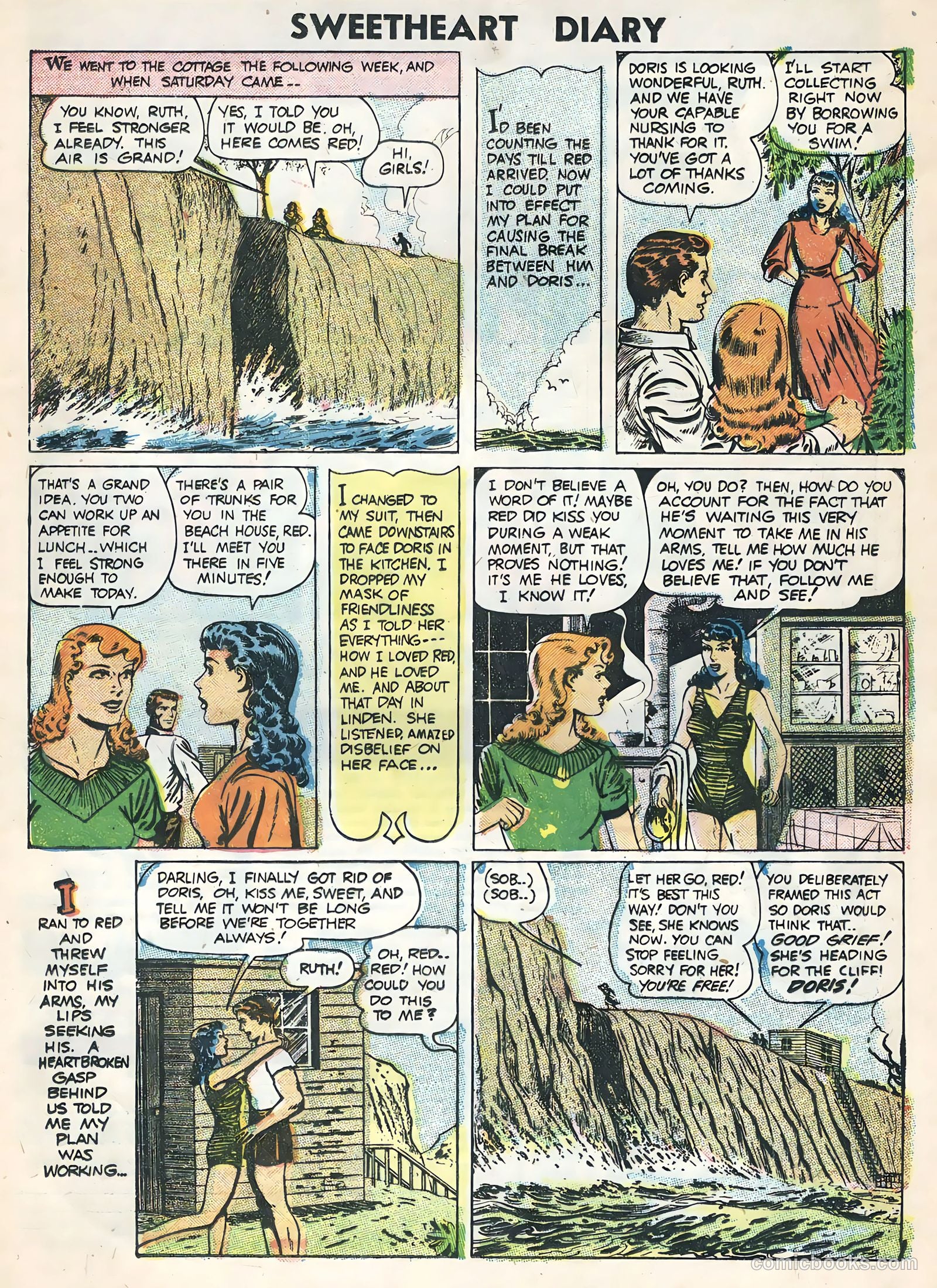 Sweetheart Diary #32 (1955) — page 21 of 36