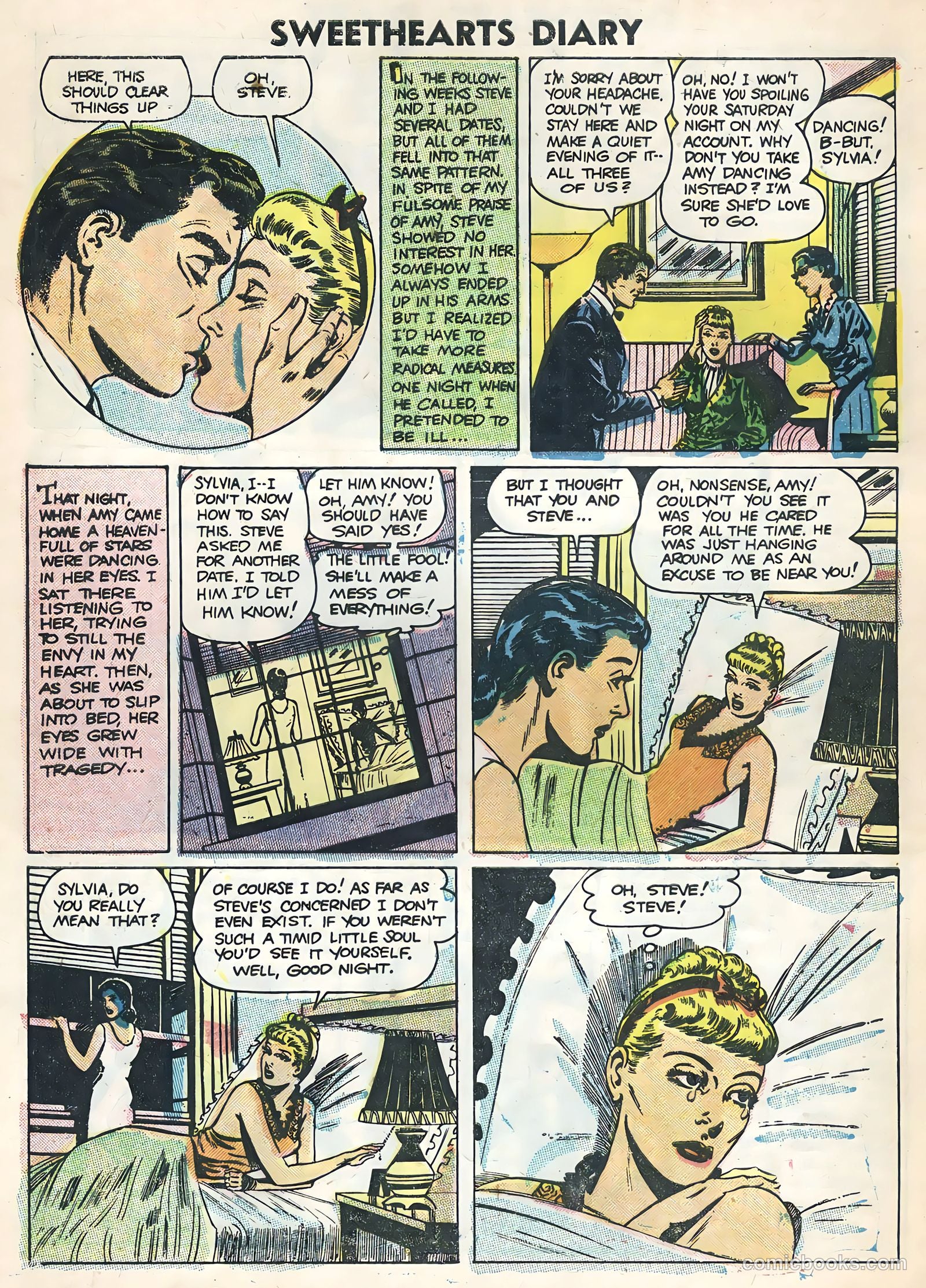 Sweetheart Diary #32 (1955) — page 28 of 36