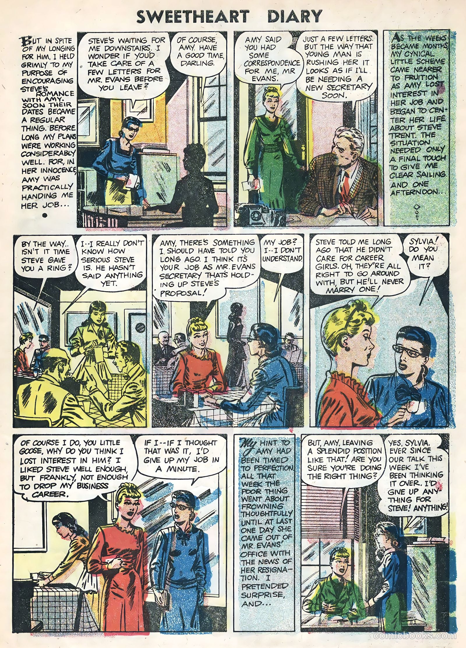 Sweetheart Diary #32 (1955) — page 29 of 36