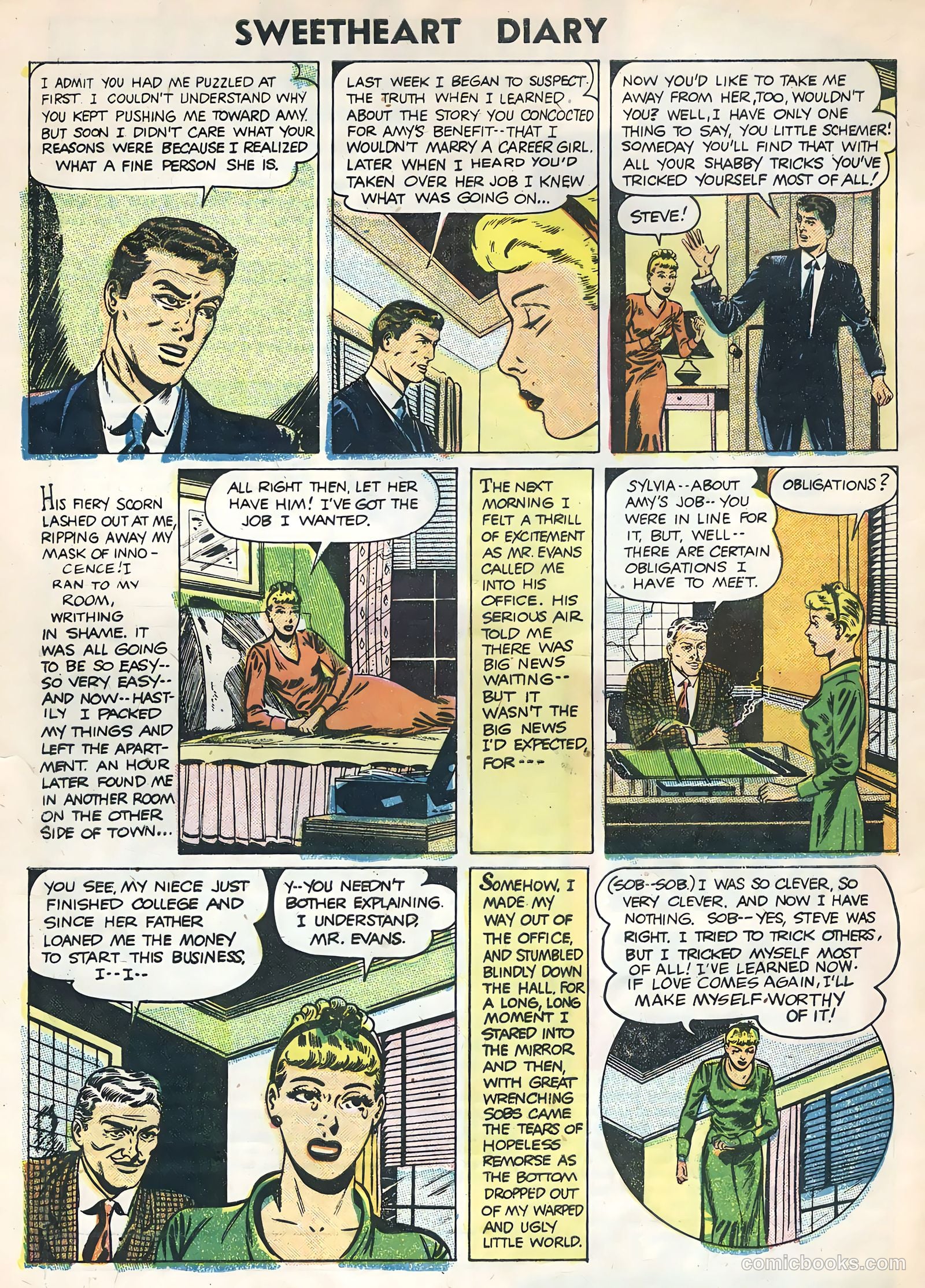 Sweetheart Diary #32 (1955) — page 32 of 36