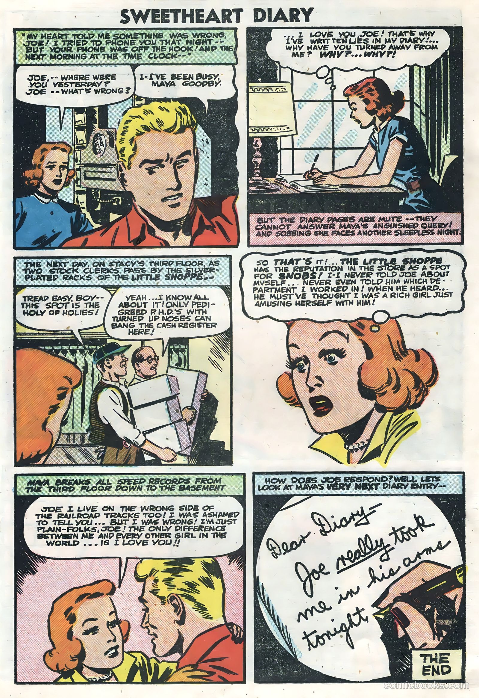 Sweetheart Diary #33 (1956) — page 18 of 36