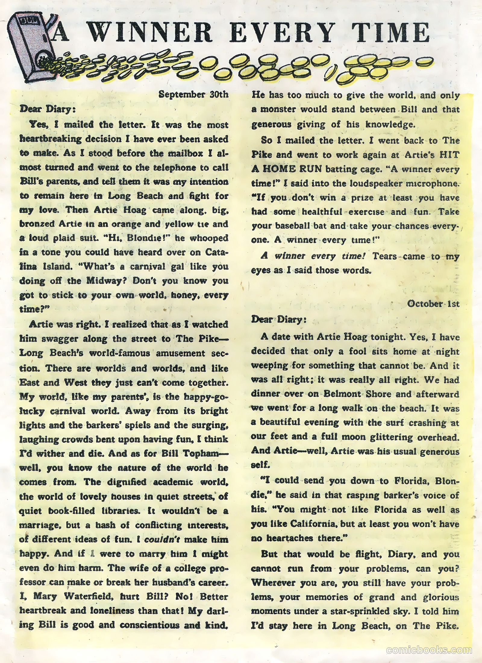 Sweetheart Diary #33 (1956) — page 19 of 36
