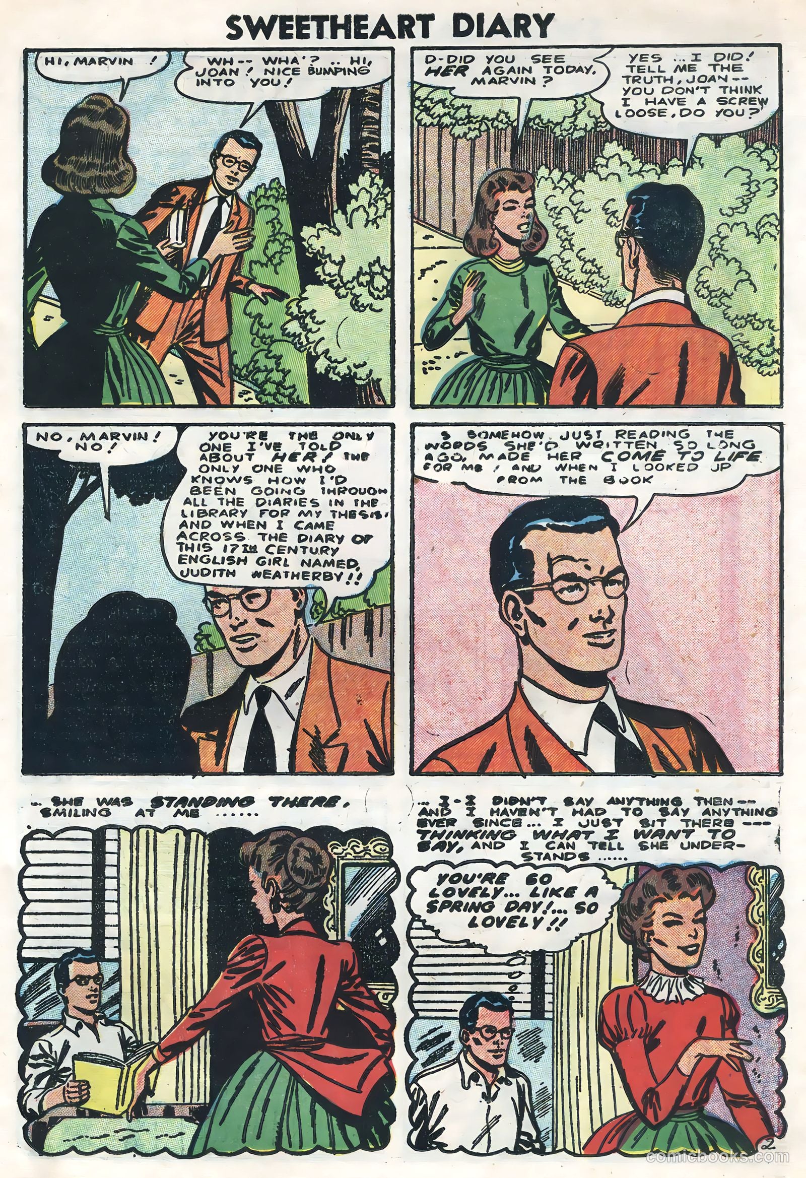 Sweetheart Diary #33 (1956) — page 23 of 36