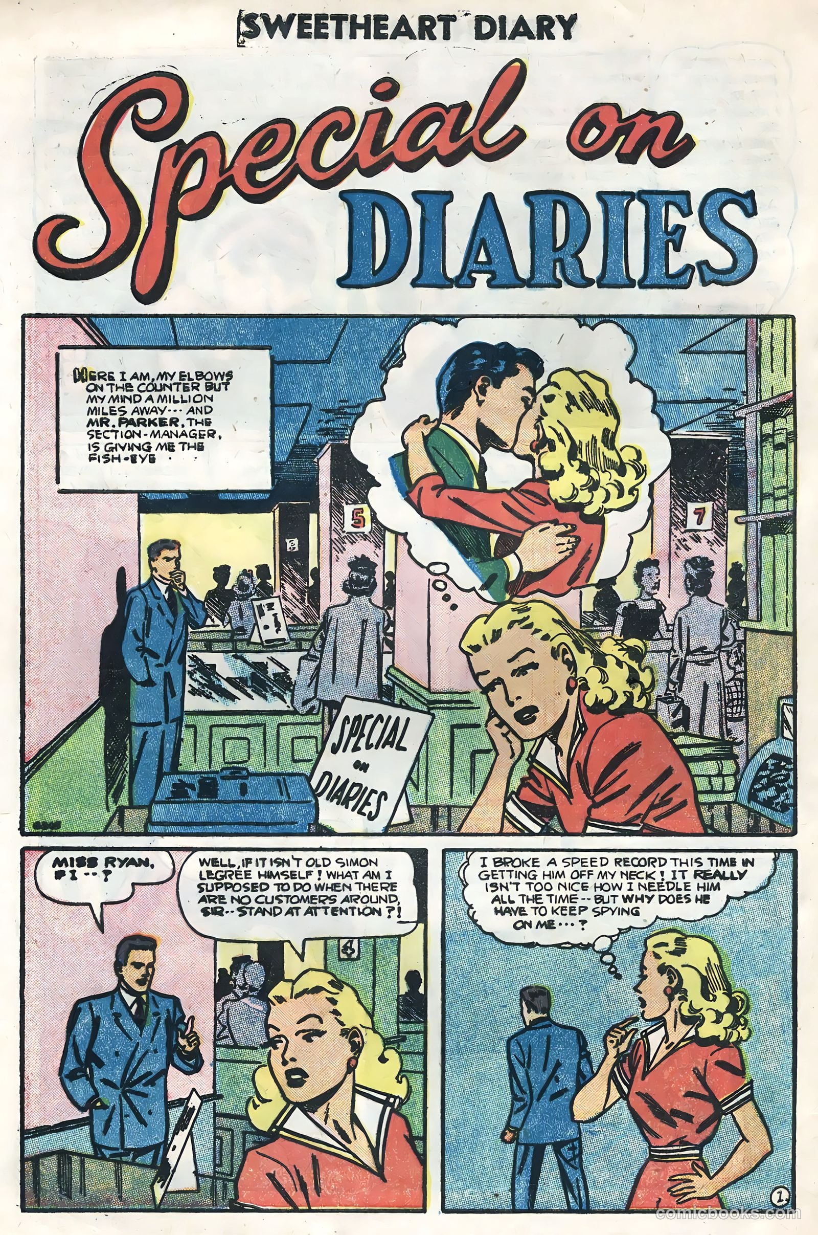 Sweetheart Diary #33 (1956) — page 28 of 36
