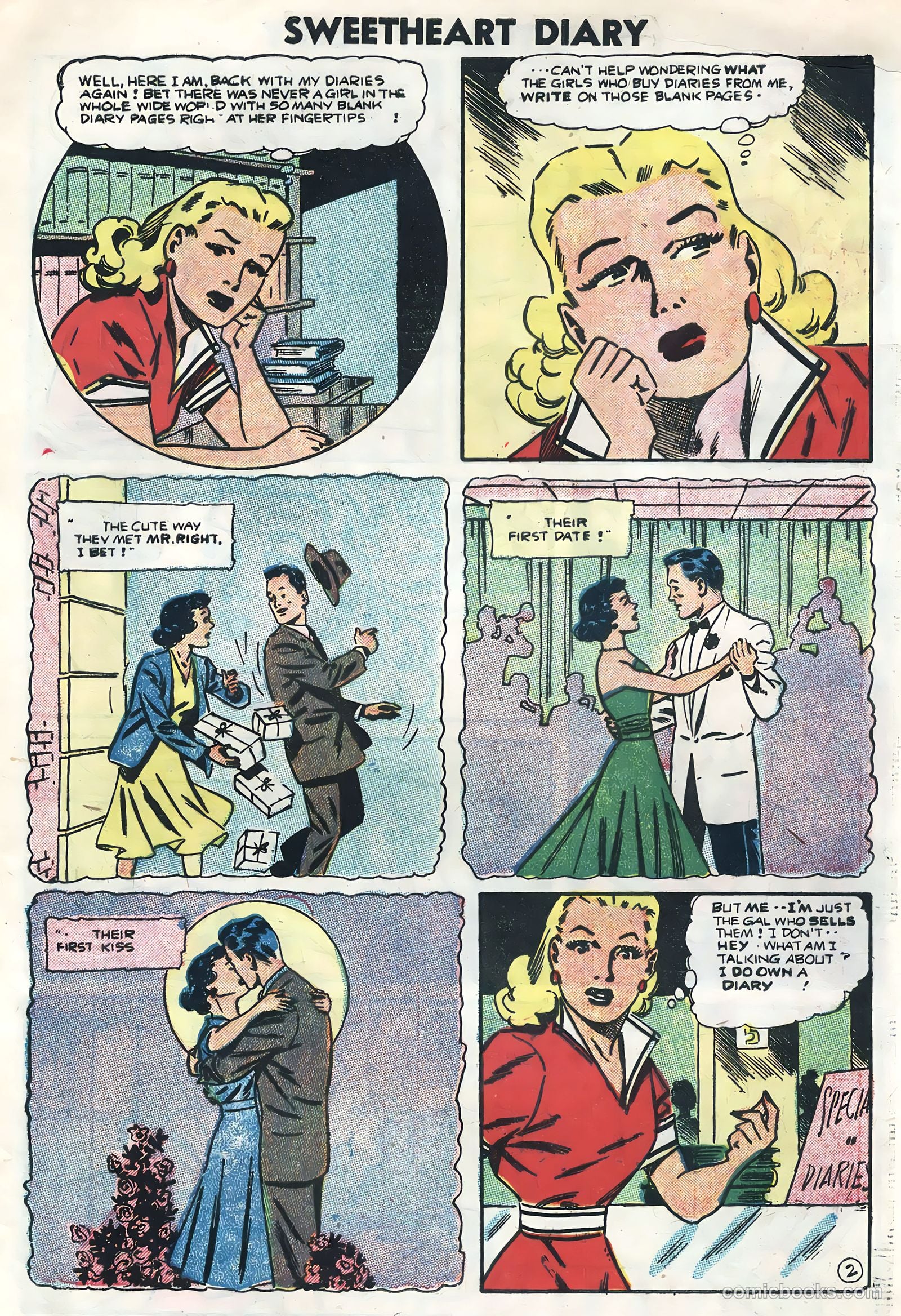 Sweetheart Diary #33 (1956) — page 29 of 36