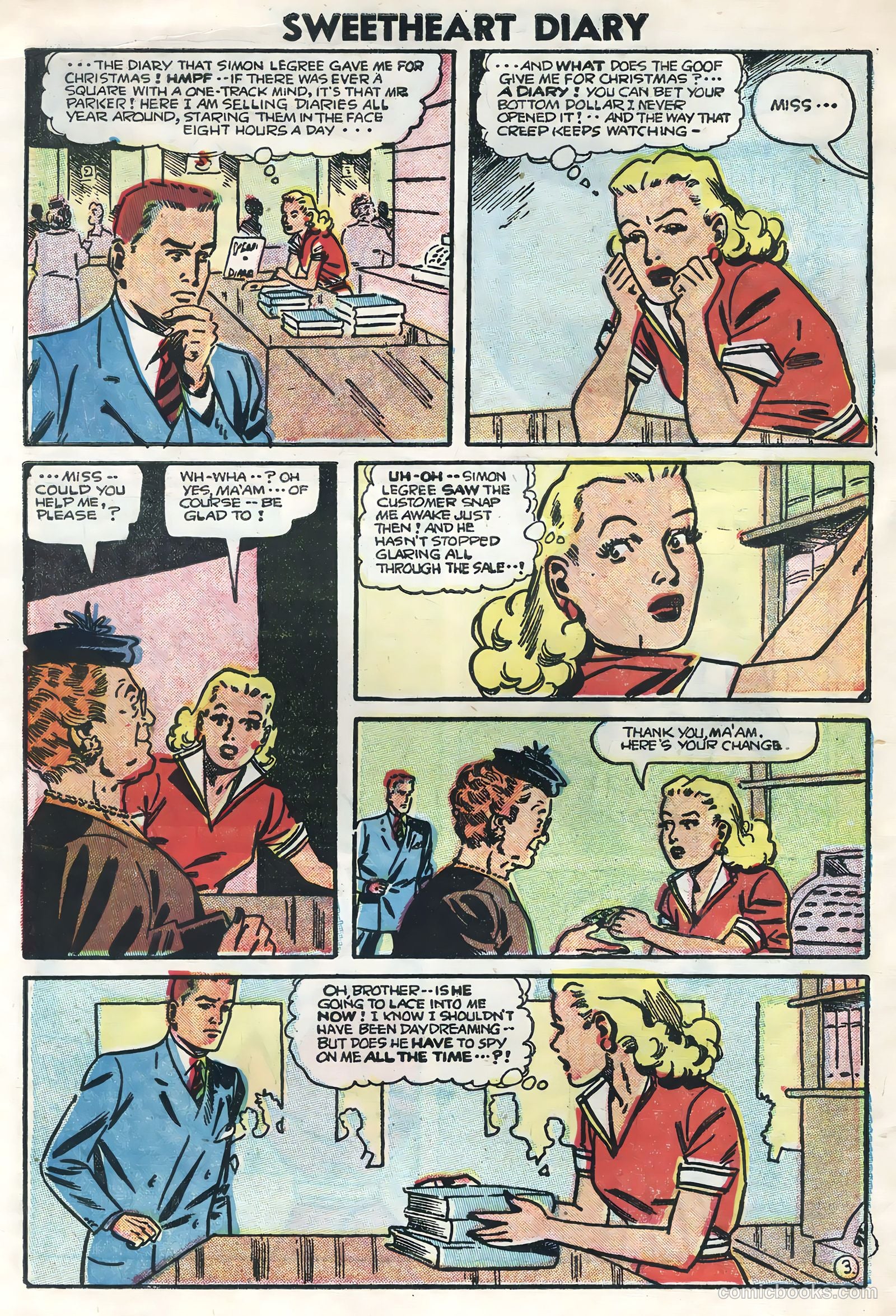 Sweetheart Diary #33 (1956) — page 30 of 36