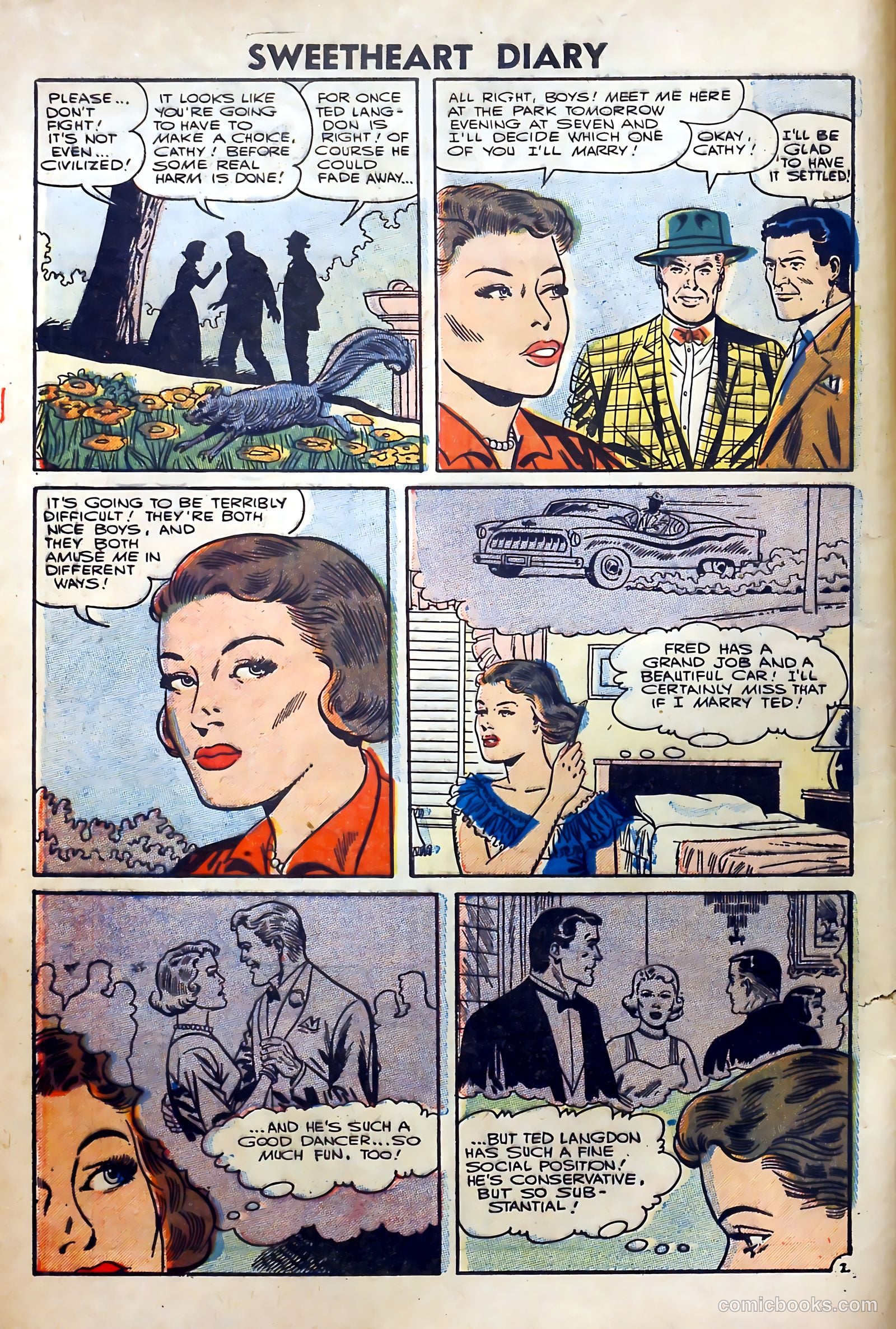 Sweetheart Diary #34 (1956) — page 4 of 36