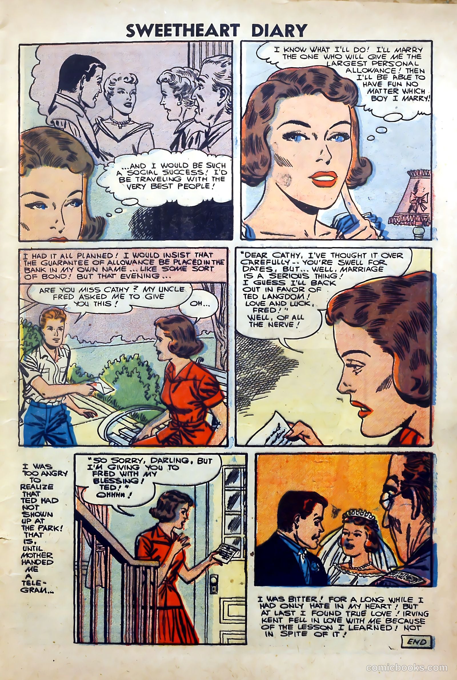 Sweetheart Diary #34 (1956) — page 5 of 36