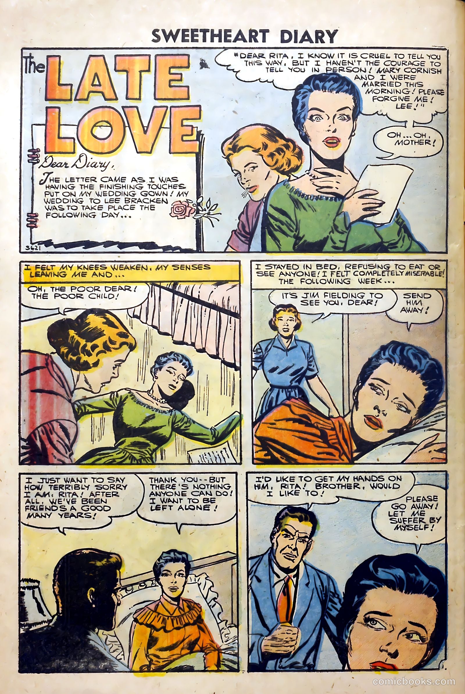 Sweetheart Diary #34 (1956) — page 28 of 36