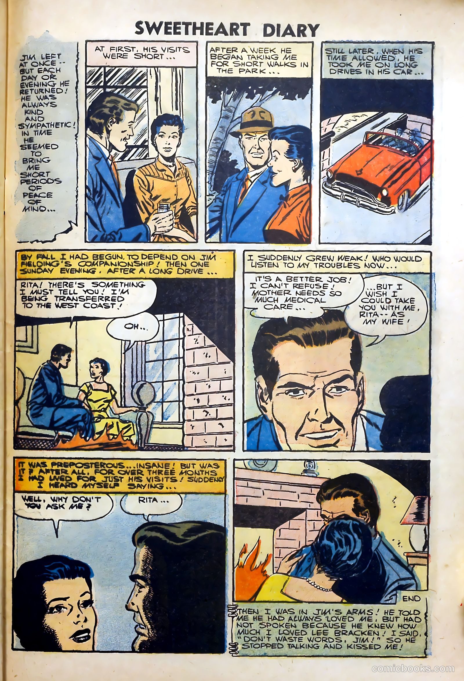 Sweetheart Diary #34 (1956) — page 29 of 36
