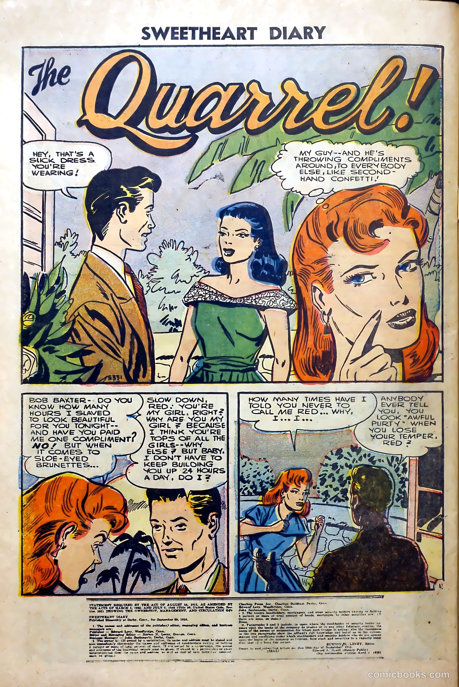 Sweetheart Diary #34 (1956) — page 30 of 36