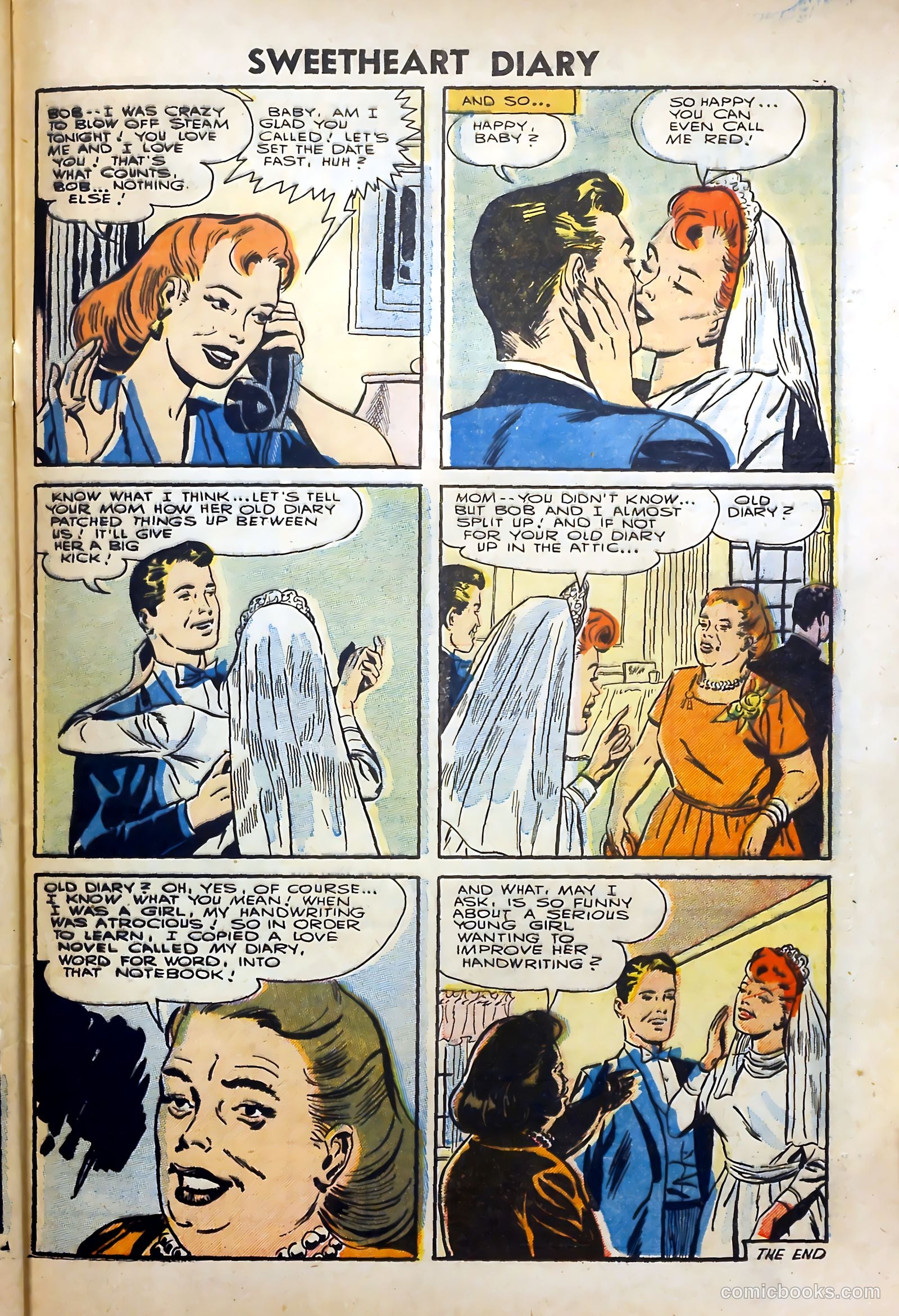 Sweetheart Diary #34 (1956) — page 33 of 36